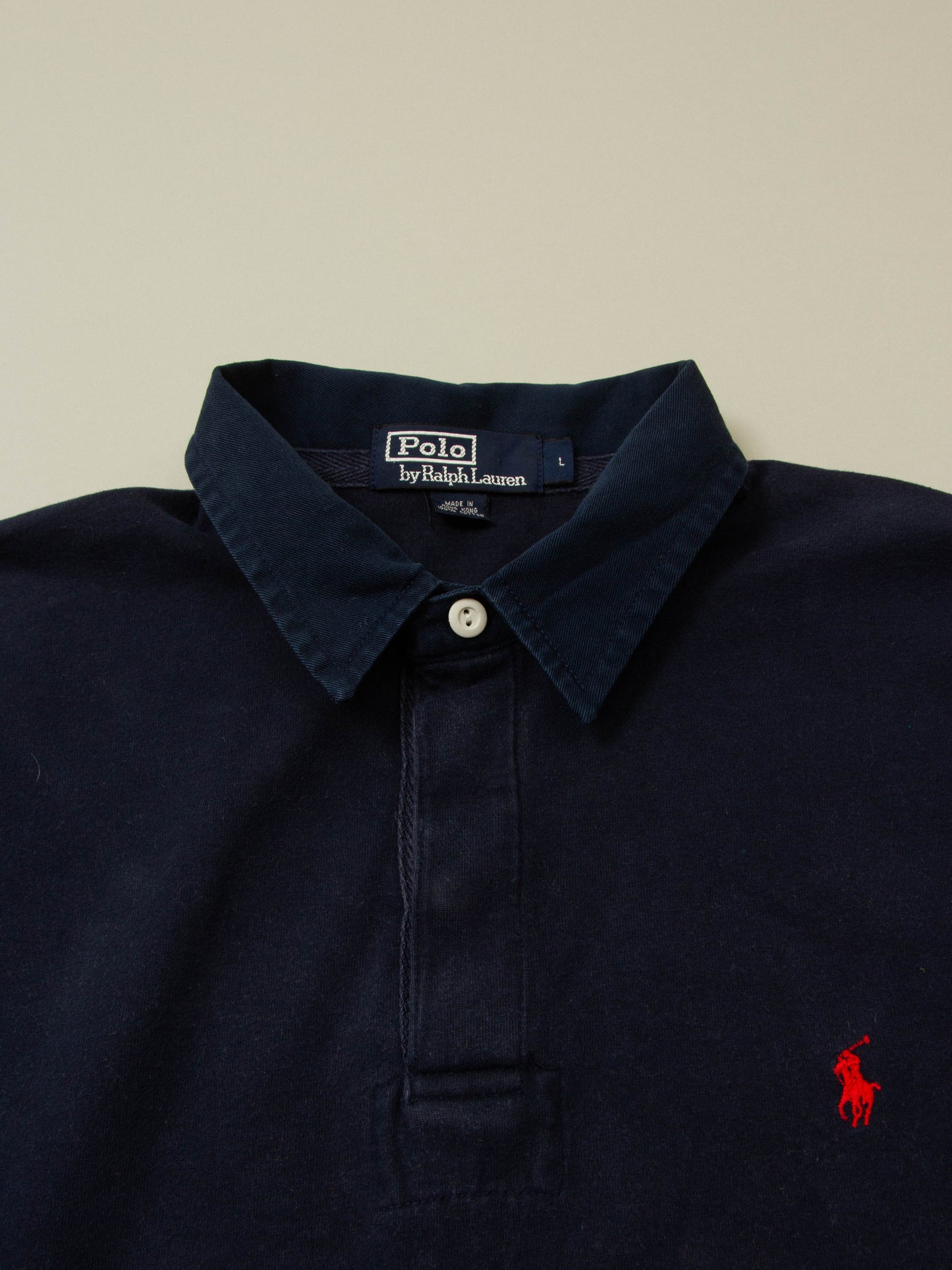 Vtg 1990s Ralph Lauren Rugby Shirt (L)
