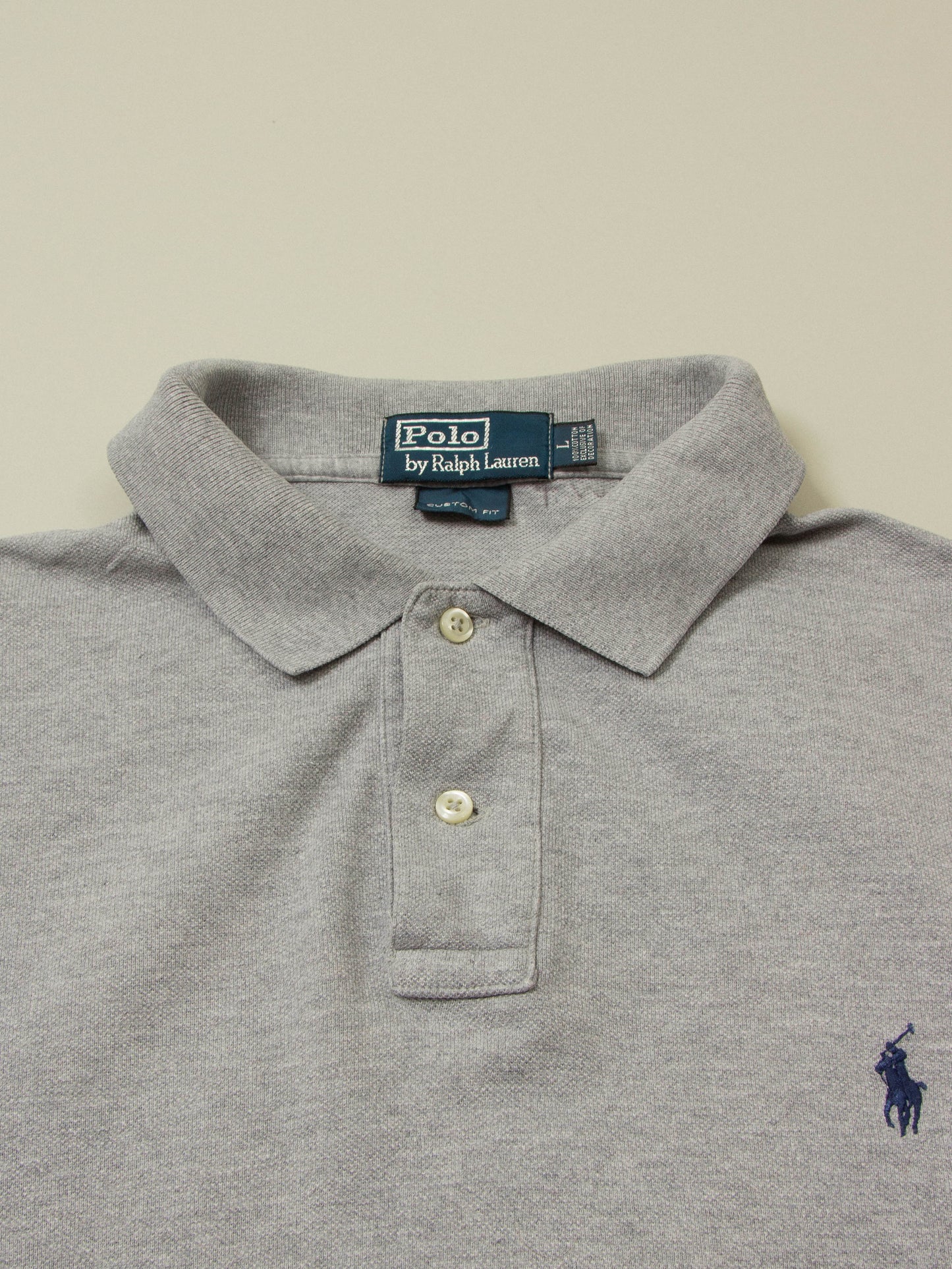 Vtg 1990s Long Sleeve Ralph Lauren Polo (L)