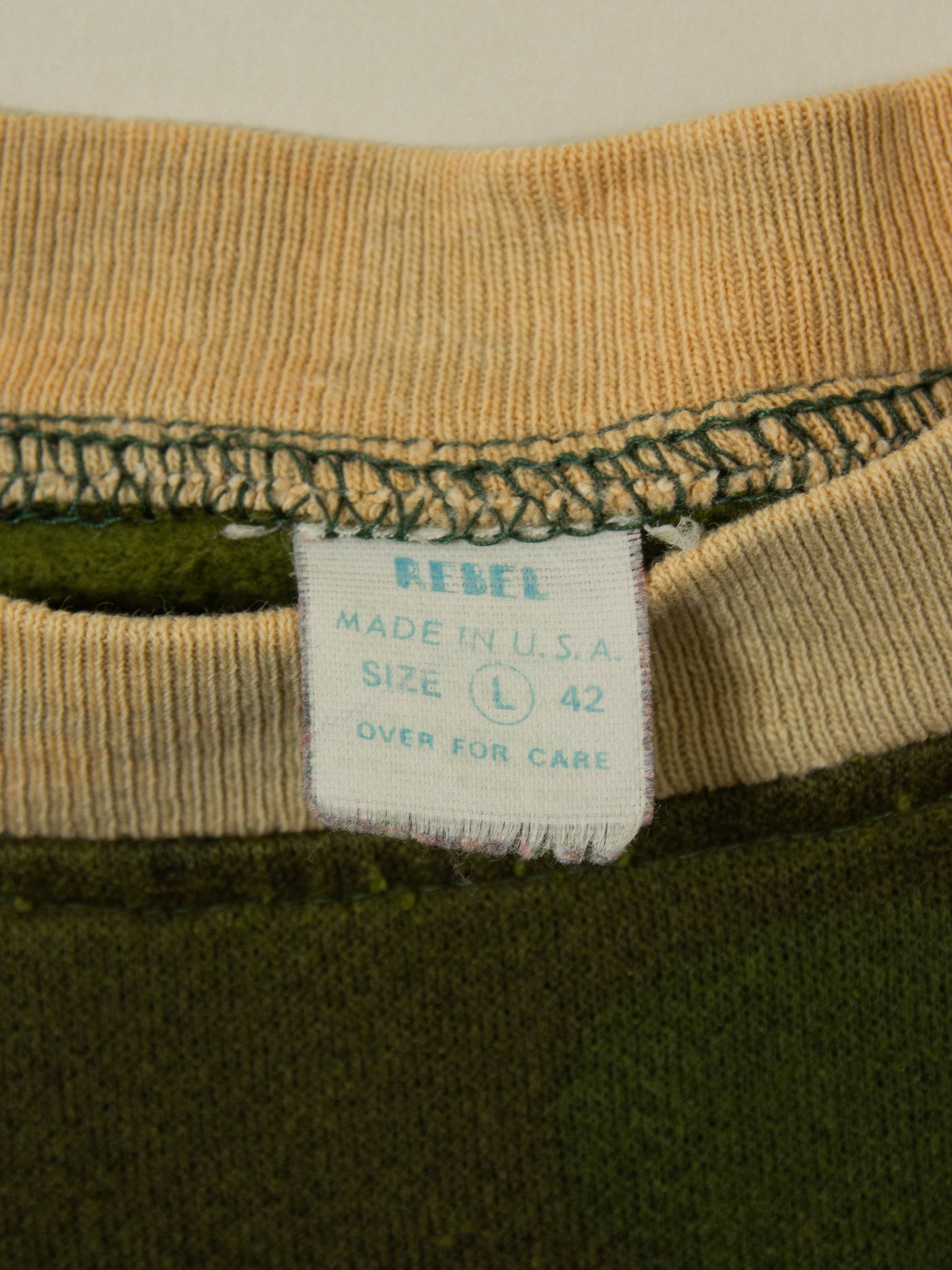 Vtg 1970s Camo Sweatshirt - Made in USA (L)