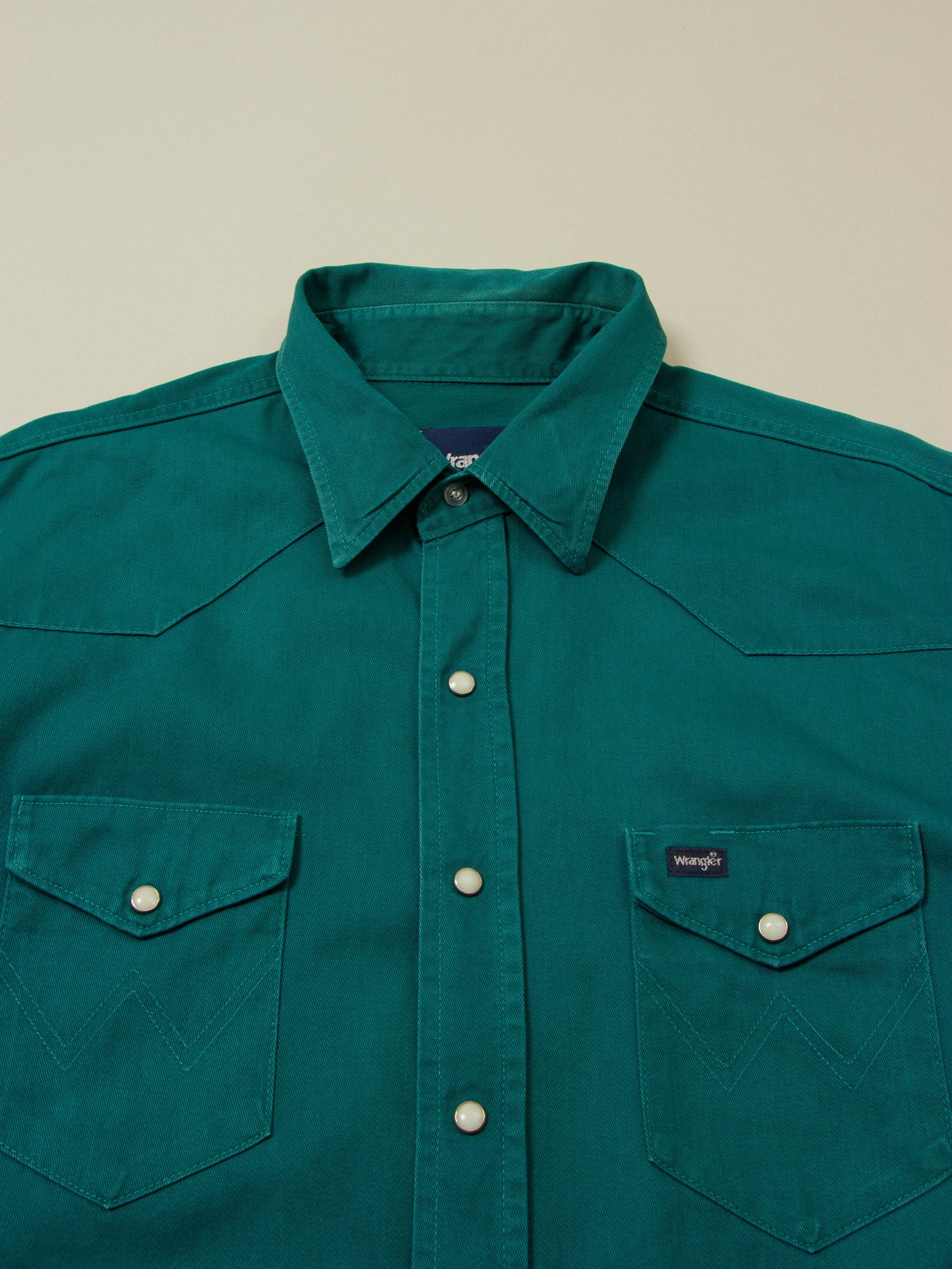 Vtg 1990s Green Wrangler Western Shirt (XL)