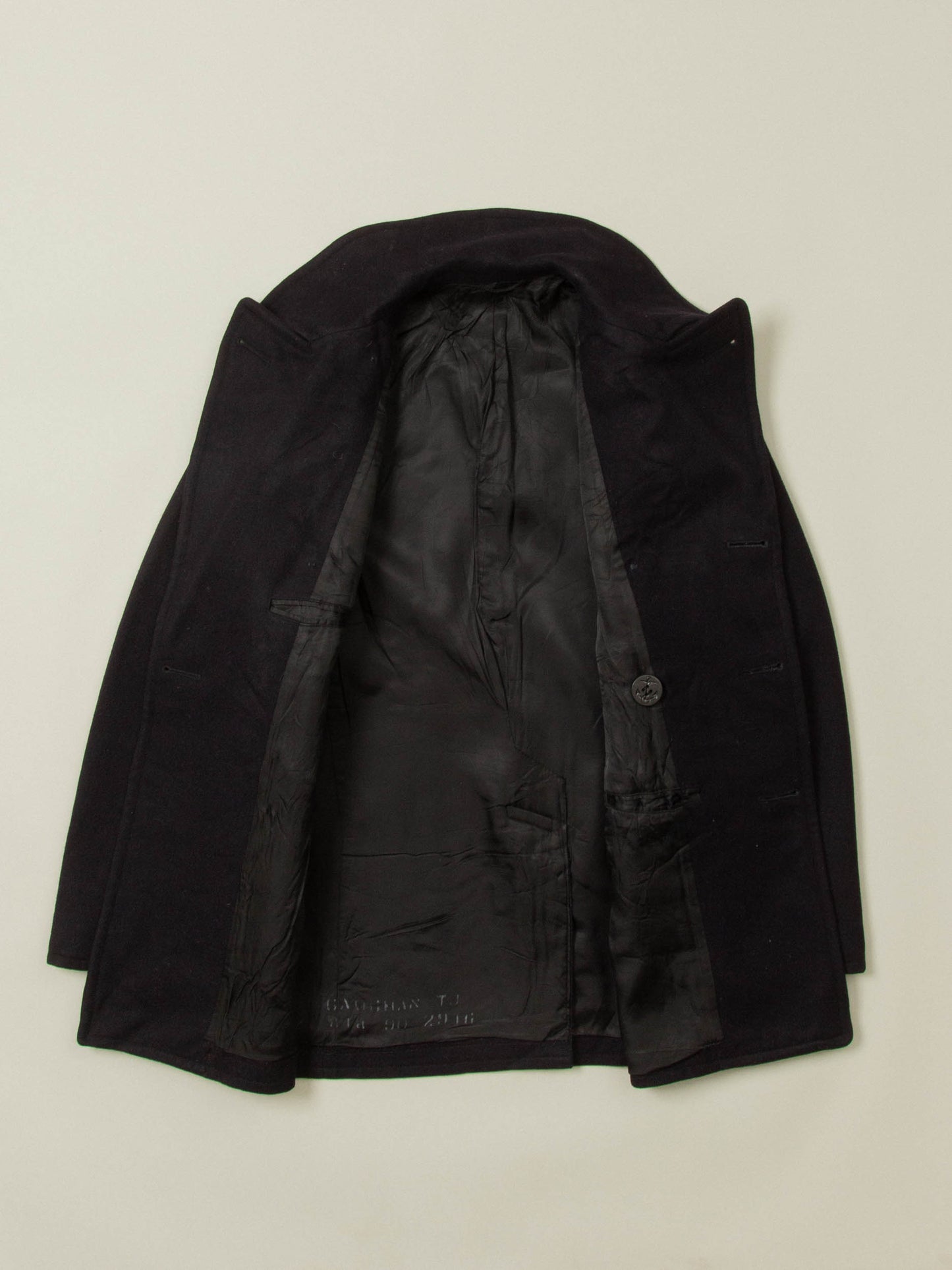 Vtg 1970s US Navy Wool Peacoat - Made in USA (M/L)