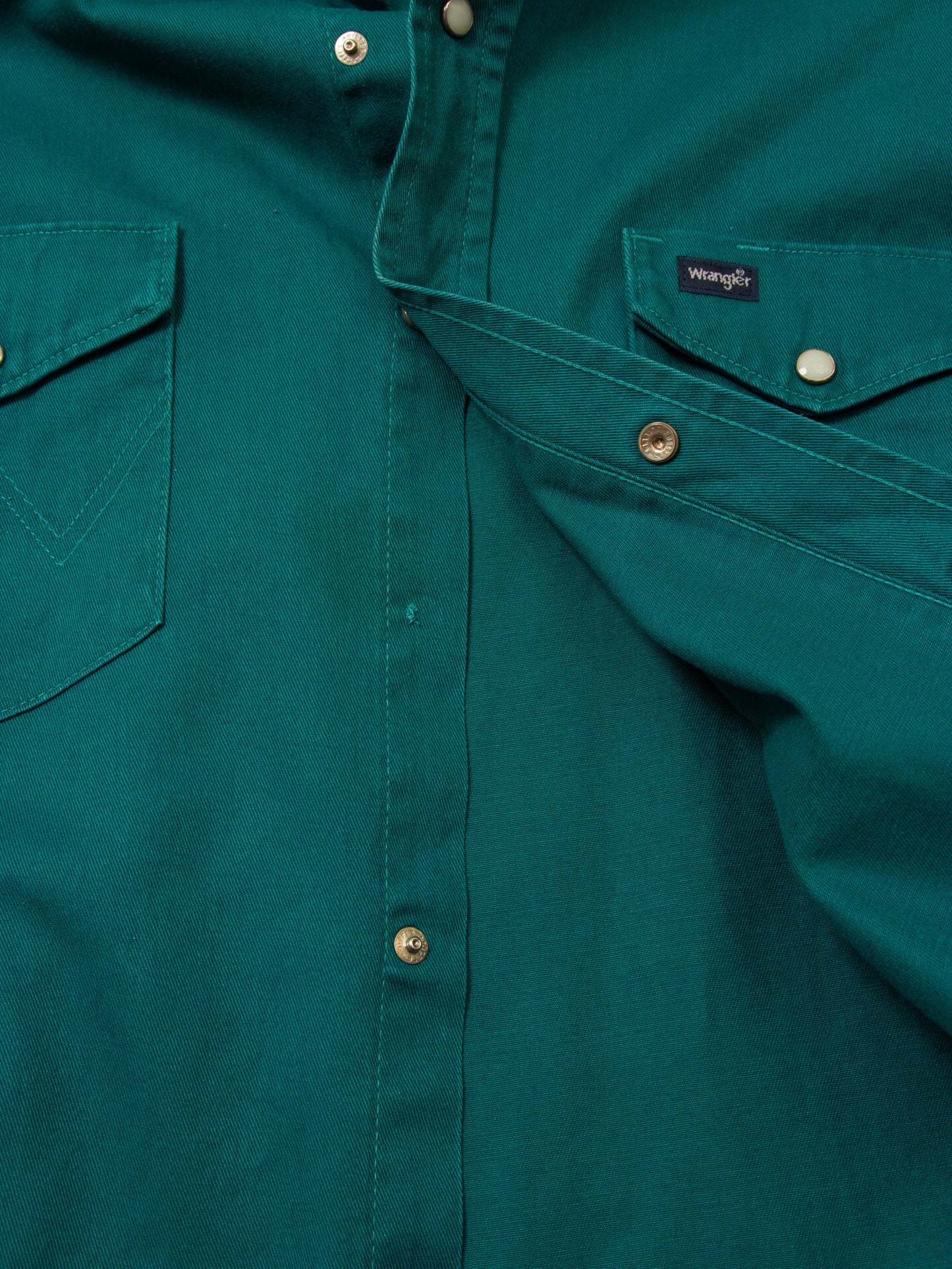 Vtg 1990s Green Wrangler Western Shirt (XL)