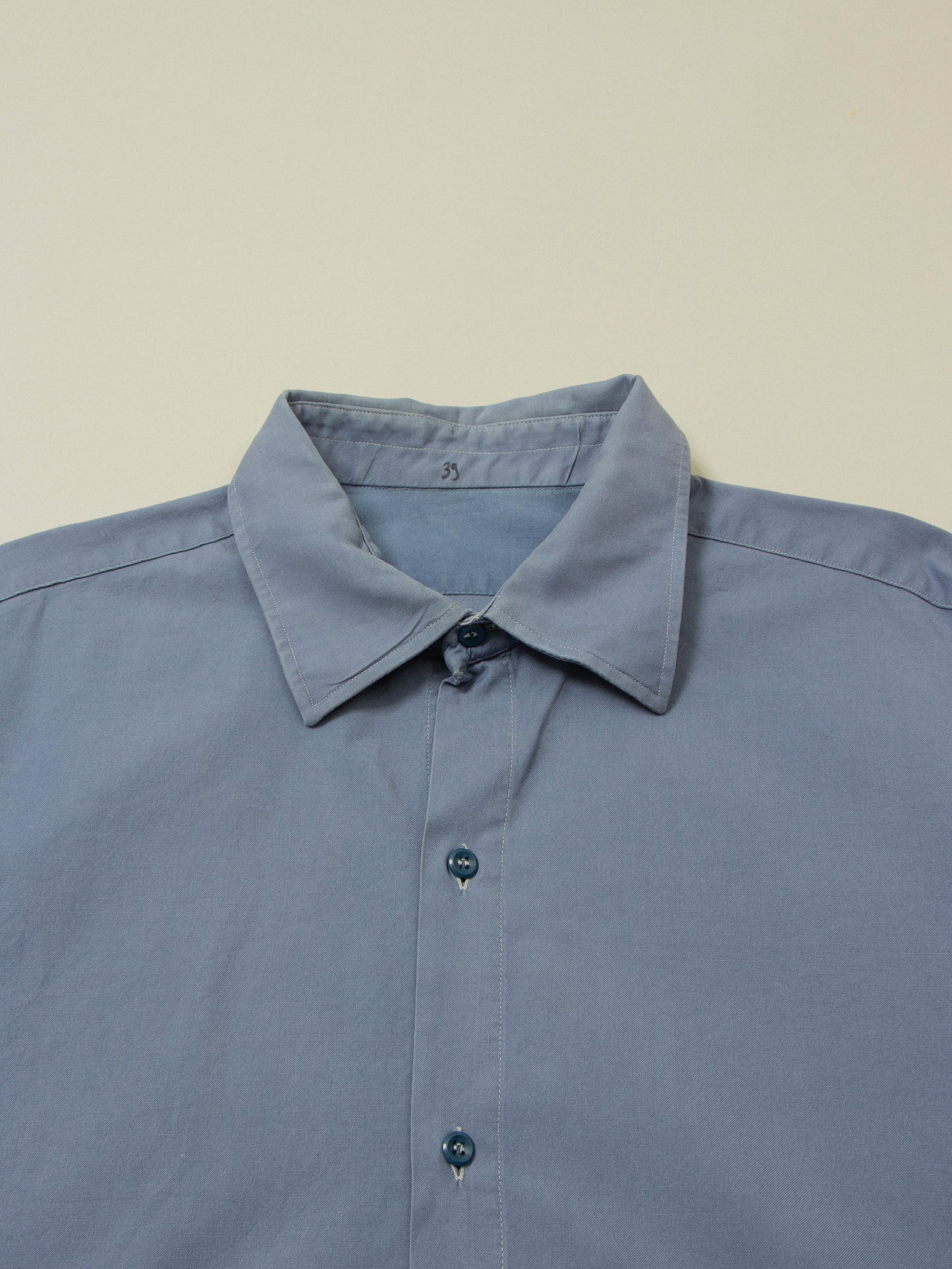 Vtg Swedish Military Workwear Shirt (L)