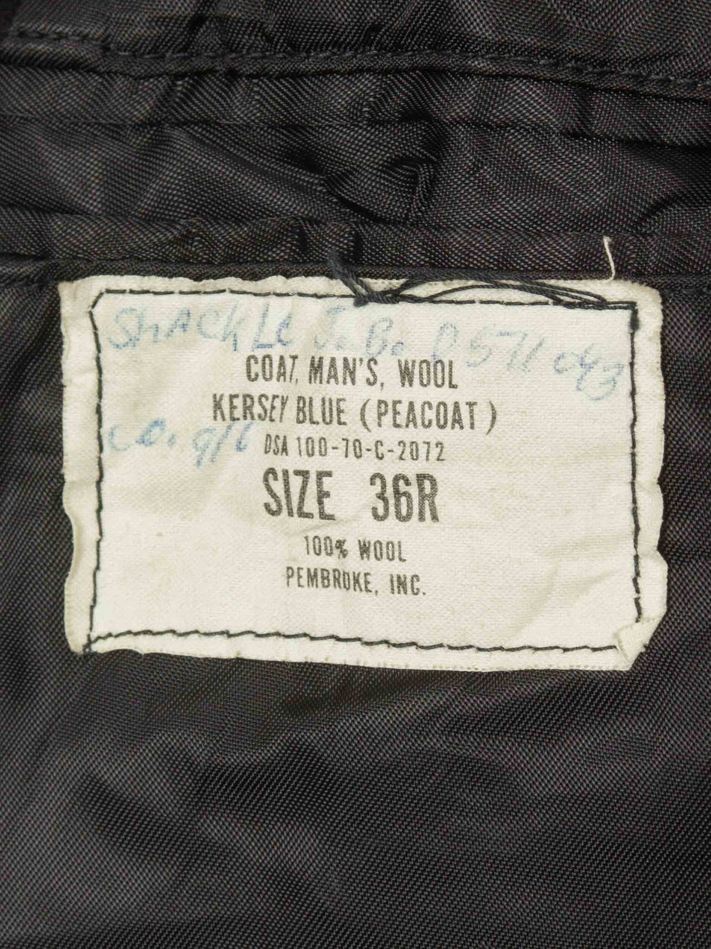 Vtg 1970s US Navy Wool Peacoat (M/L)