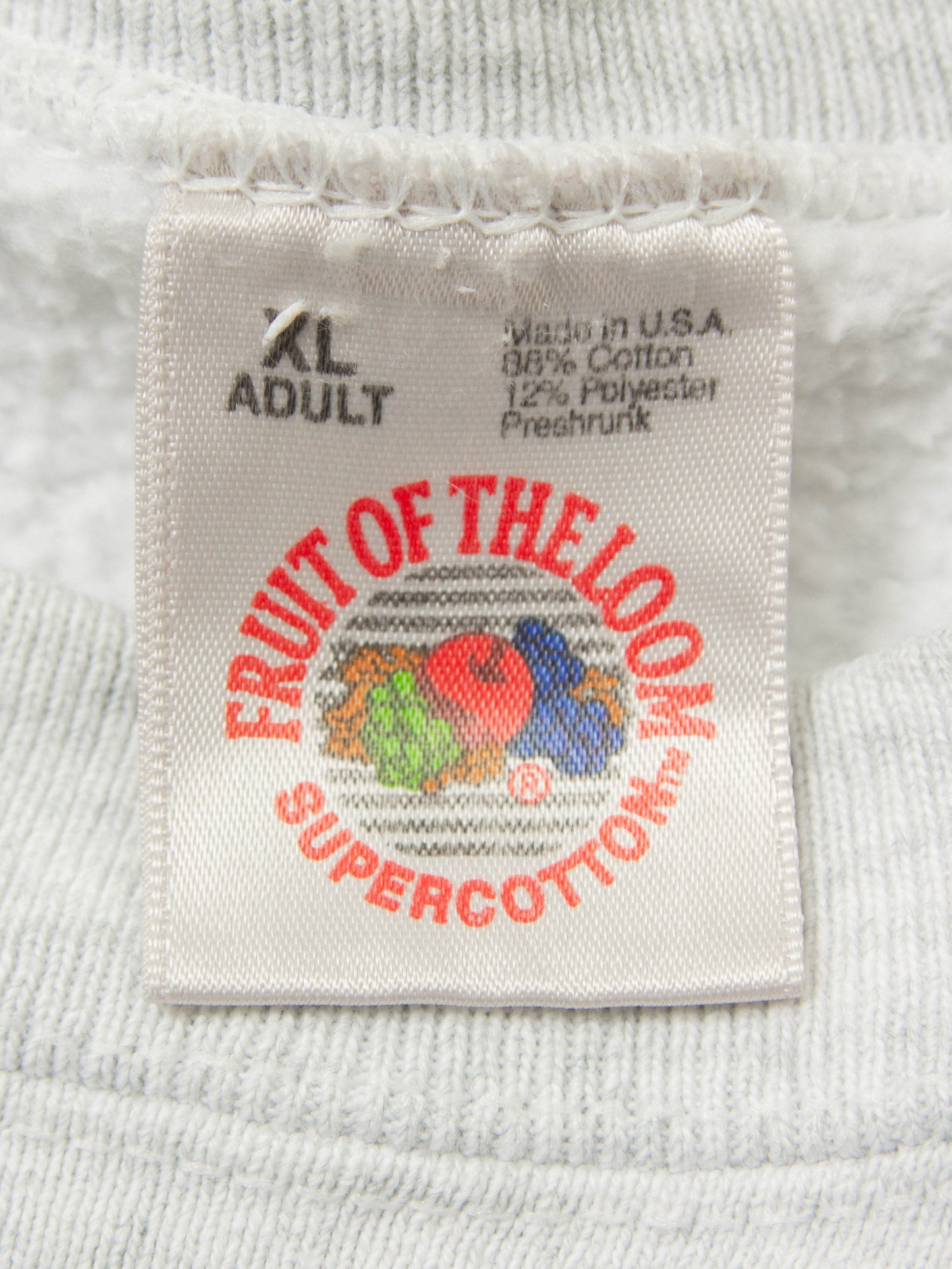 Vtg 1996 Fruit of The Loom University Sweatshirt - Made in USA (XL)