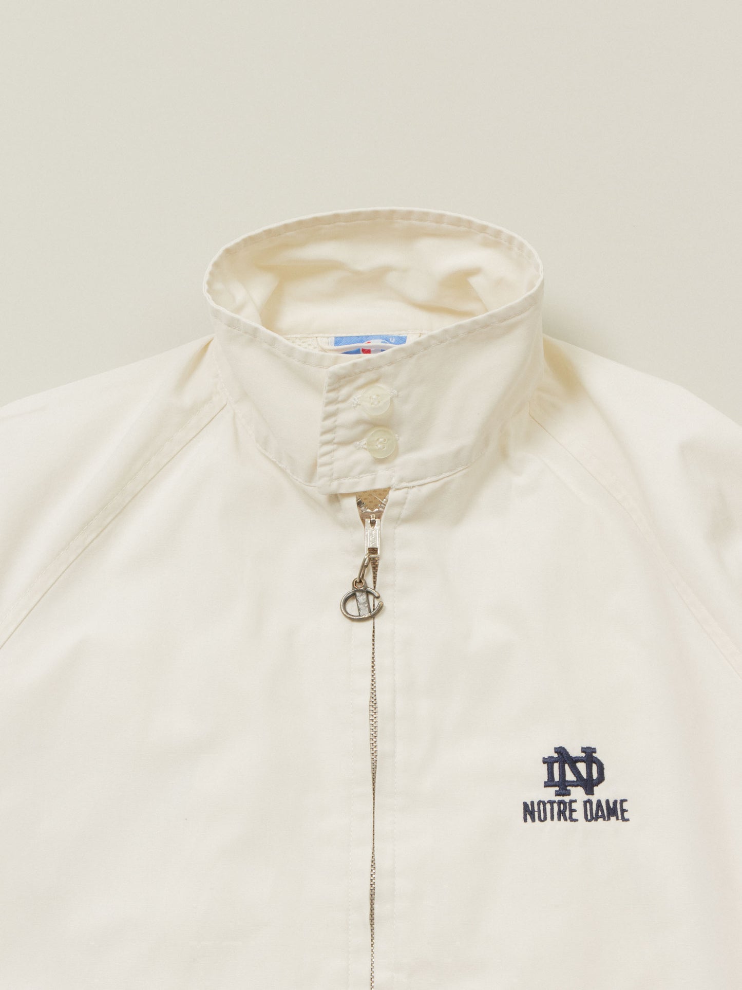 Vtg 1990s Champion 'Notre Dame' Raglan Sports Jacket (S)