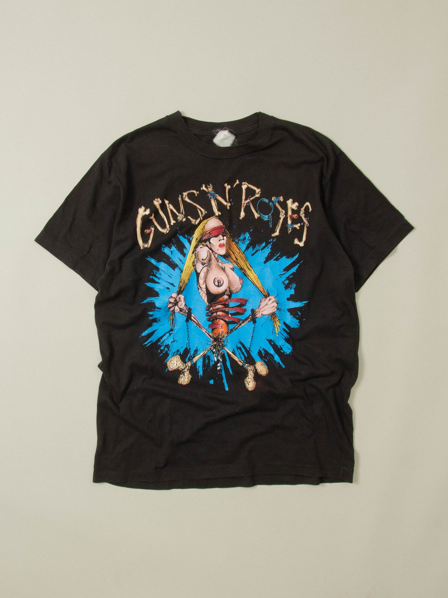 Vtg Rare 1992 'Pretty Tied Up' Guns N' Roses Tee (L)
