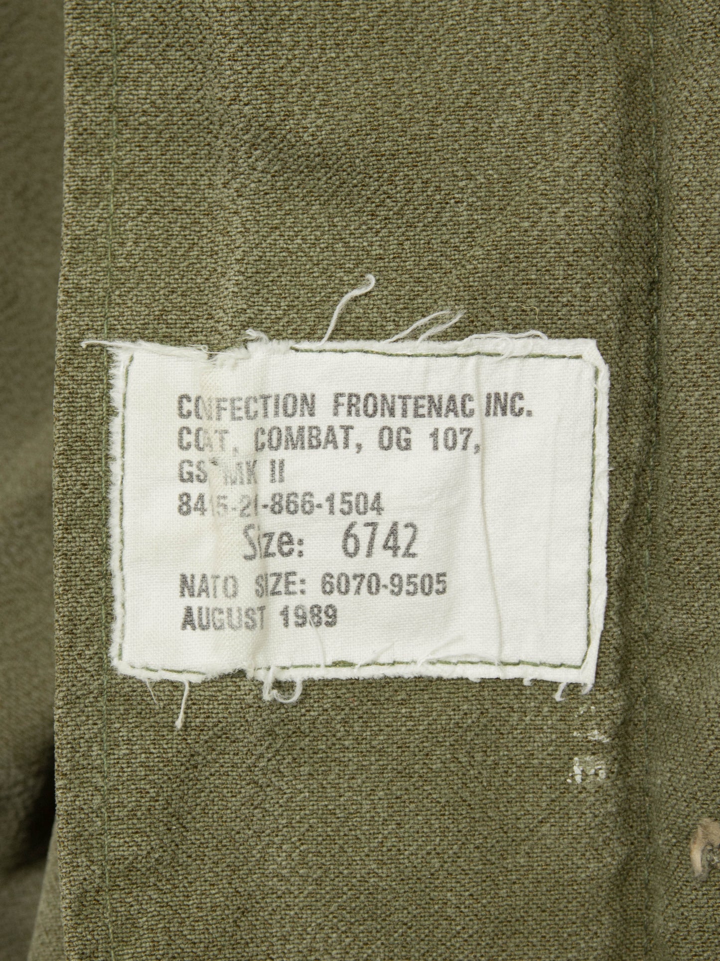 Vtg 1970s-1980s Canadian Army Field Jacket