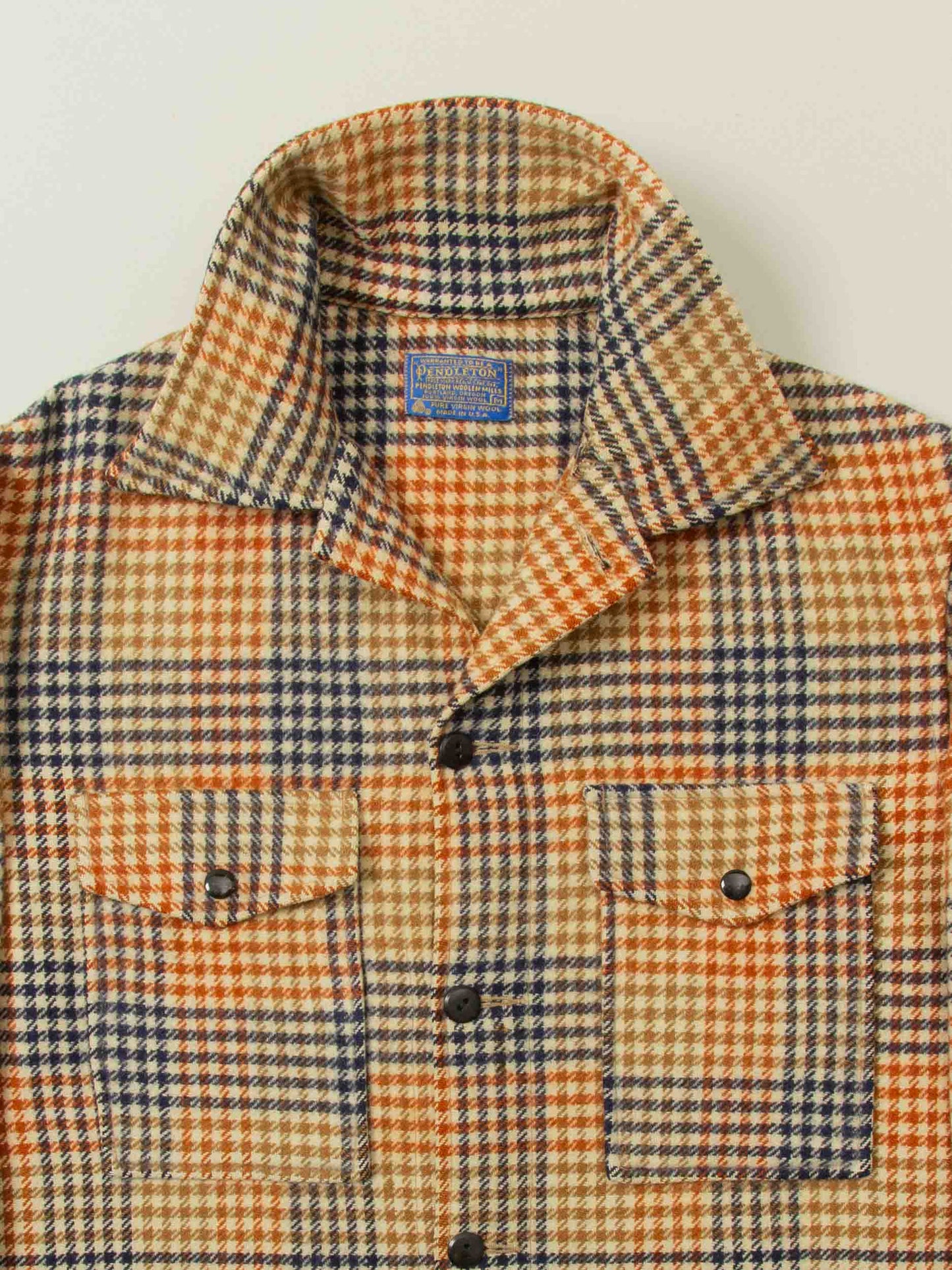 Vtg 1970s Pendleton Plaid Wool Jacket – Made in USA (L)