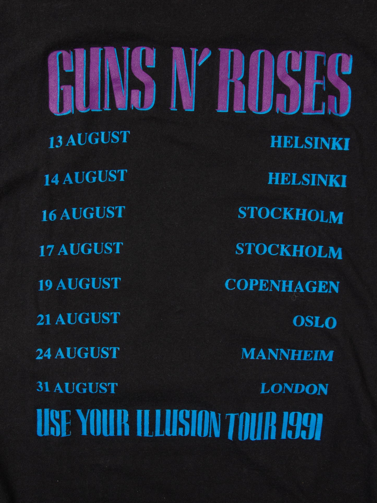 Vtg 1991 Guns N' Roses 'Use Your Illusion' Tee (M/L)