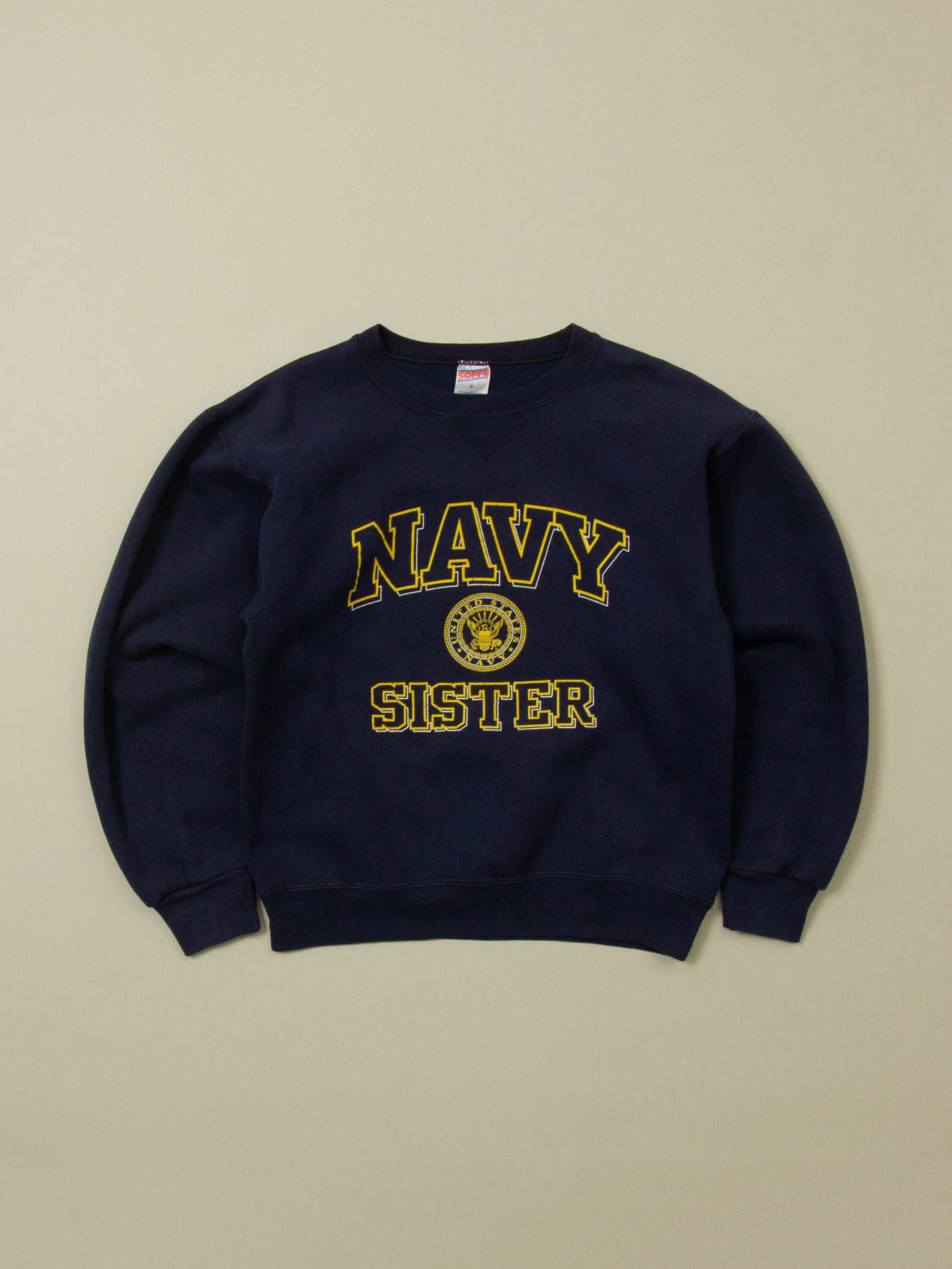 Vtg 1990s US Navy Sweatshirt - Made in USA (S/M)