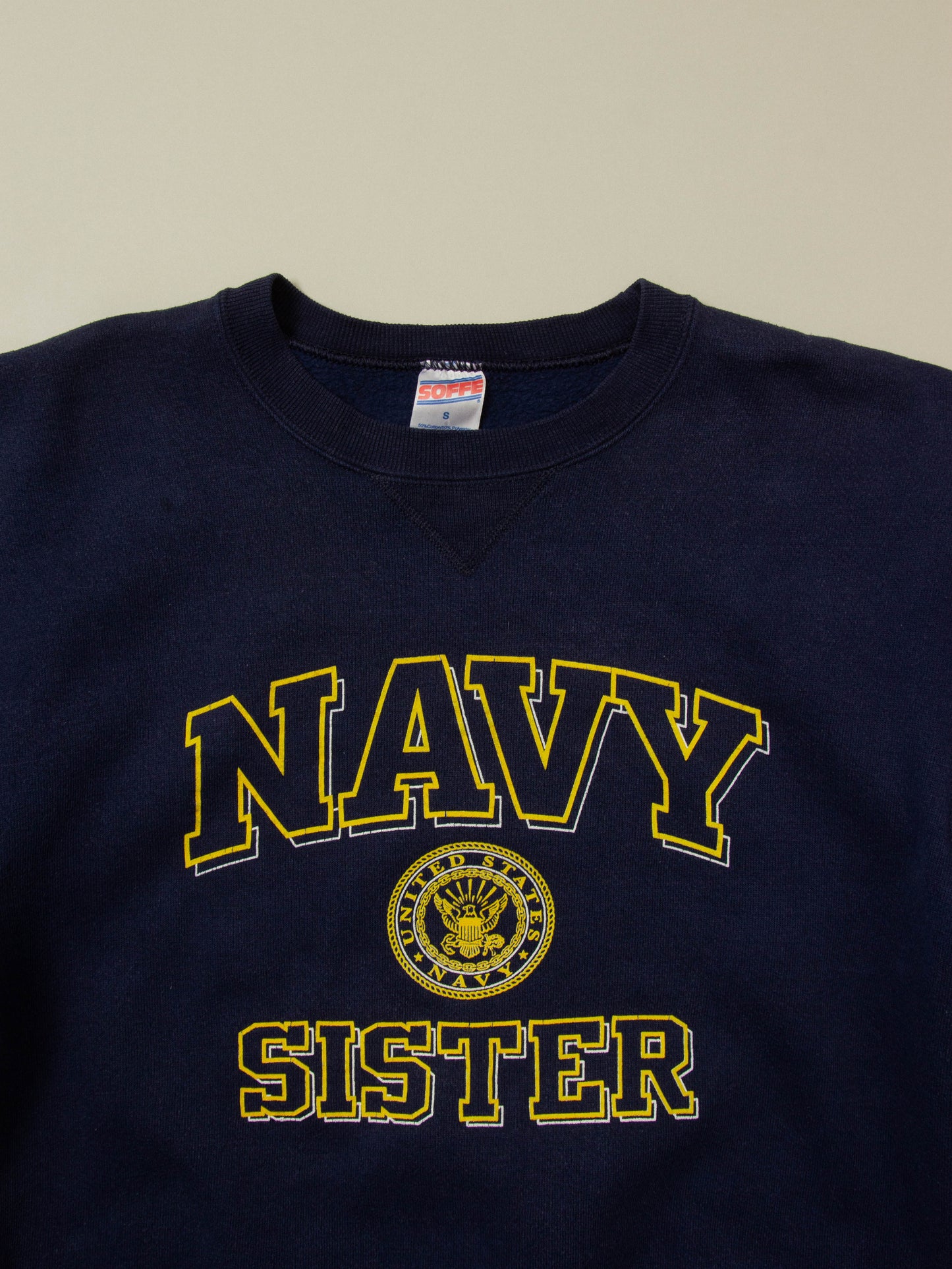 Vtg 1990s US Navy Sweatshirt - Made in USA (S/M)