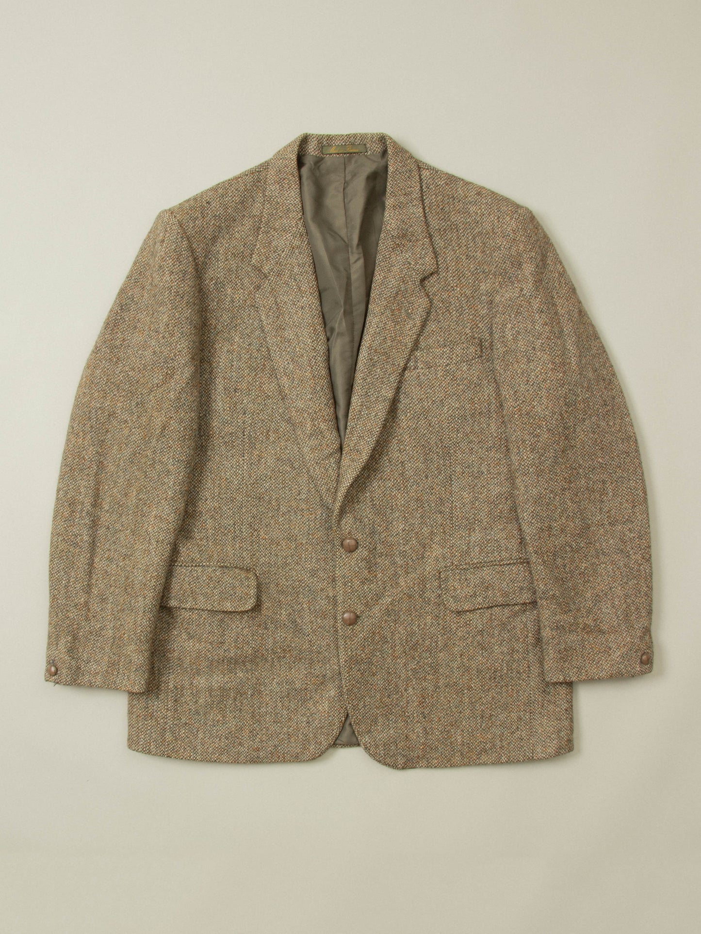 Vtg 1980s Harris Tweed Wool Blazer (L)