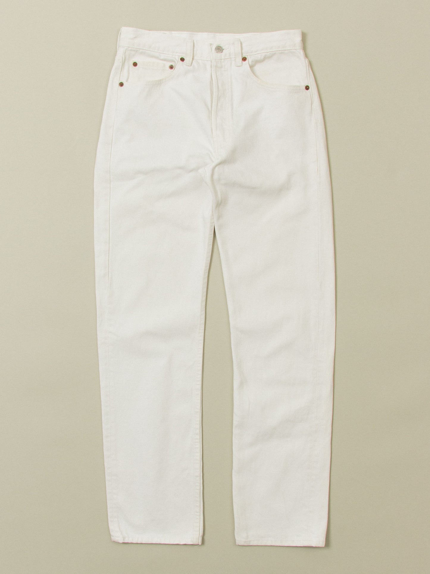 Vtg 1980s White Levi's 501 Jeans – Made in USA (30x32)
