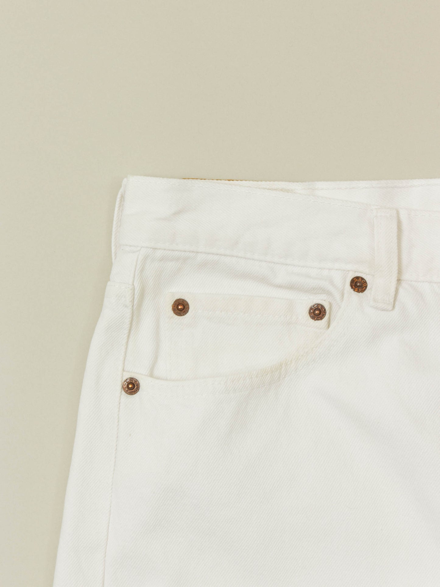 Vtg 1980s White Levi's 501 Jeans – Made in USA (30x32)