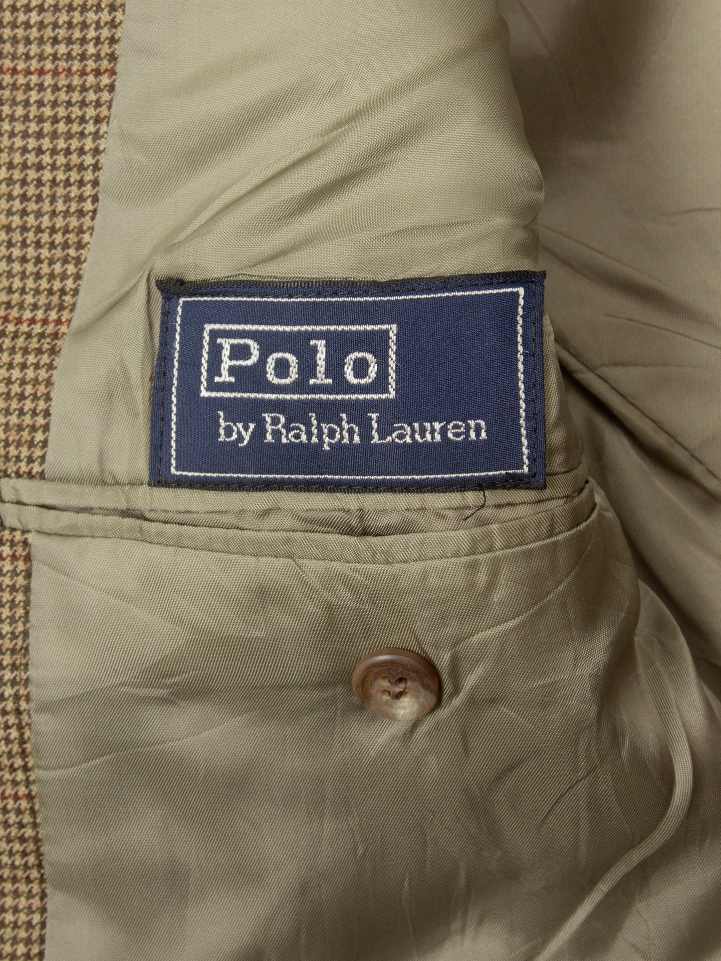 Vtg 1980s Ralph Lauren Wool Houndstooth Blazer - Made in USA (M/L)