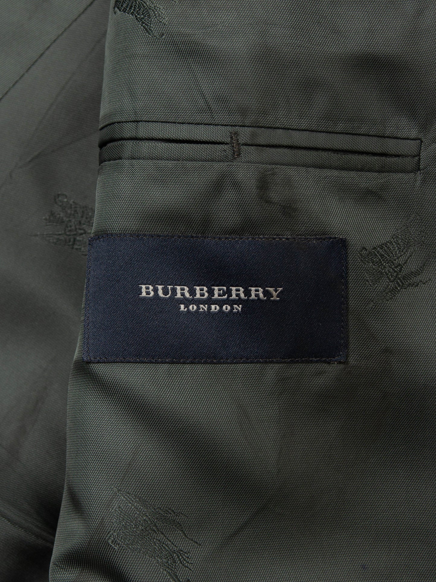 Checkered Burberry Herringbone Wool Blazer (L)