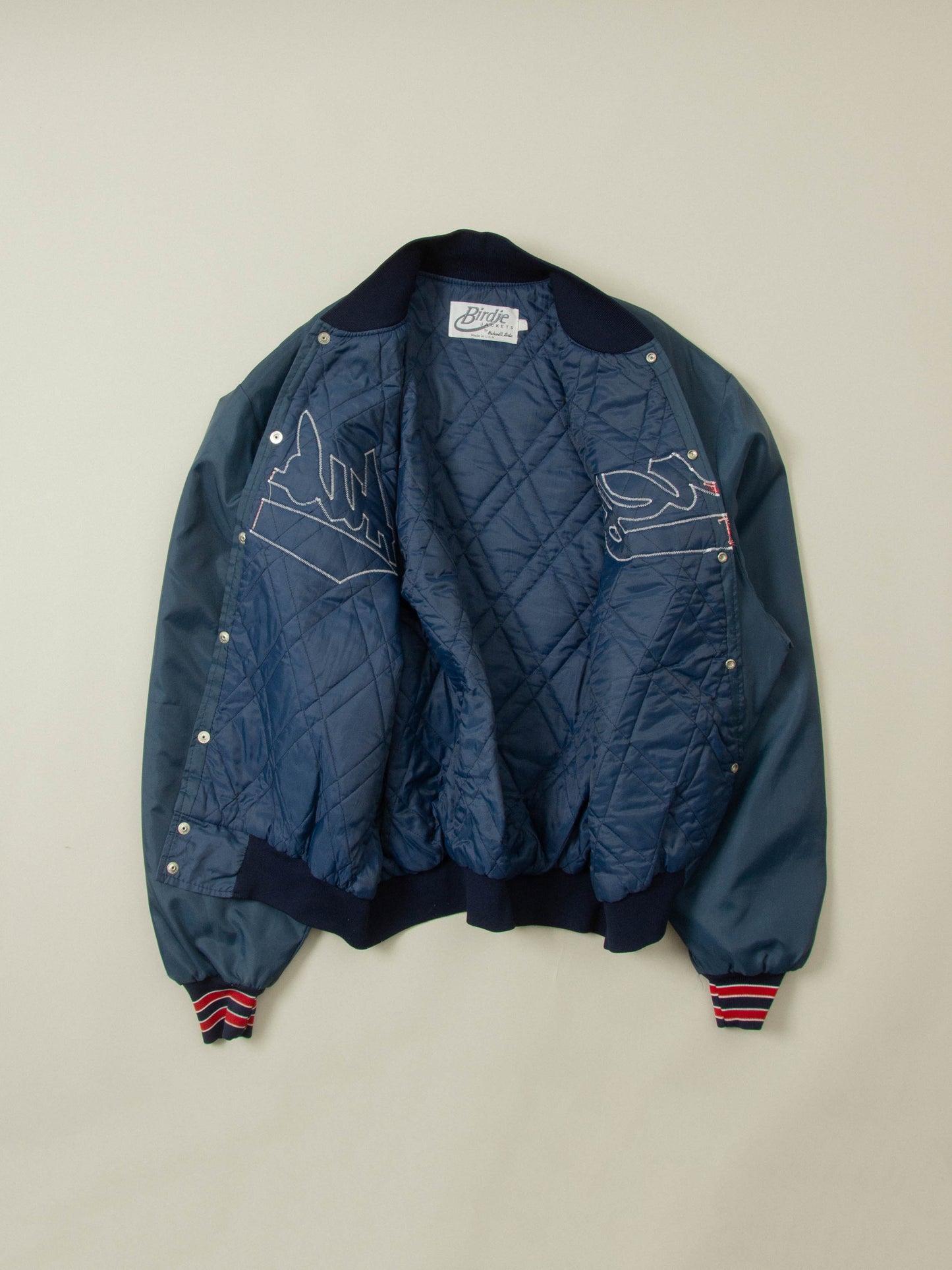 Vtg 1990s Baseball Varsity Jacket - Made in USA (XXL)