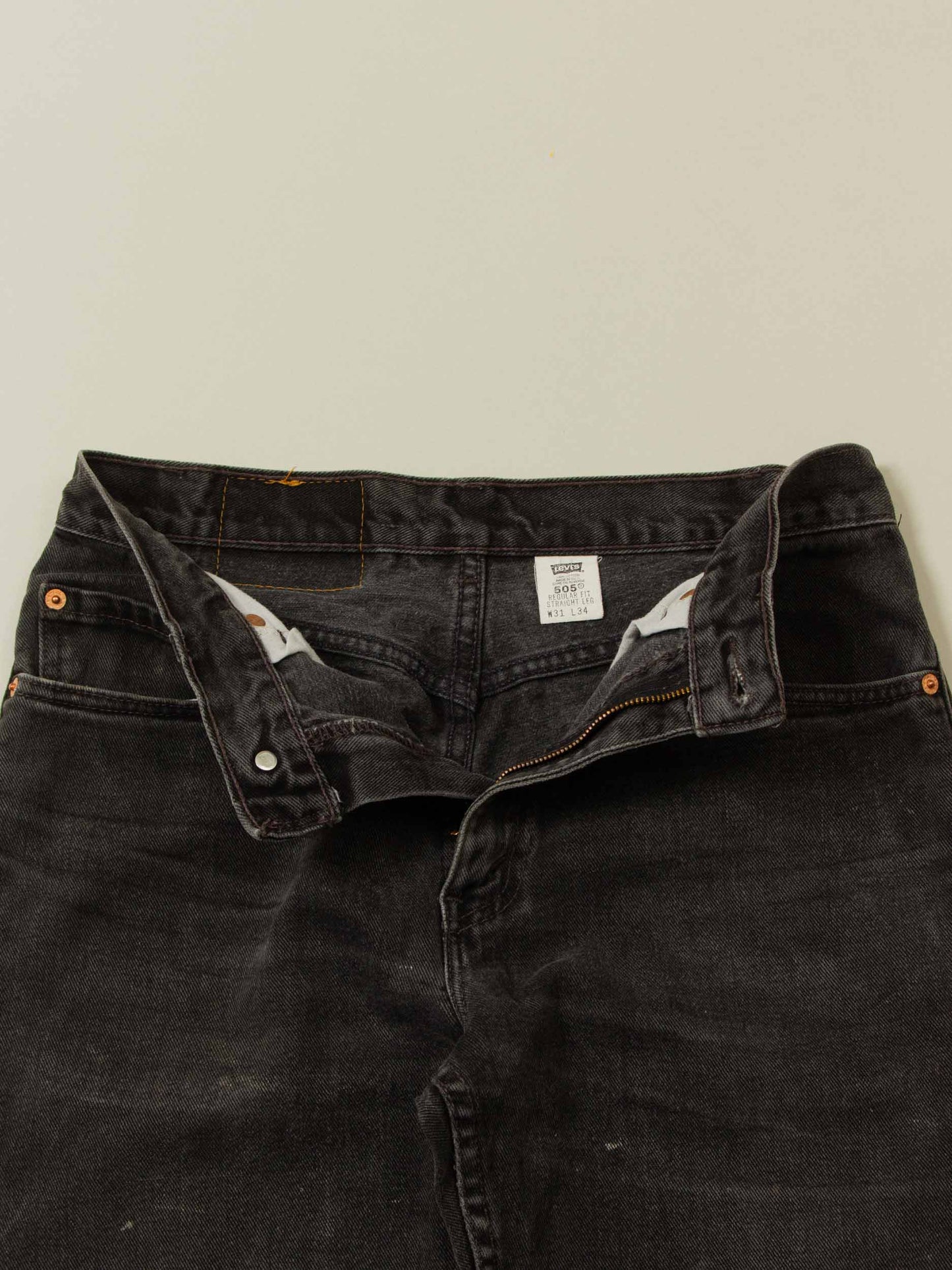 Vtg 1990s Black Levi's 505 Jeans – Made in USA (30x33)