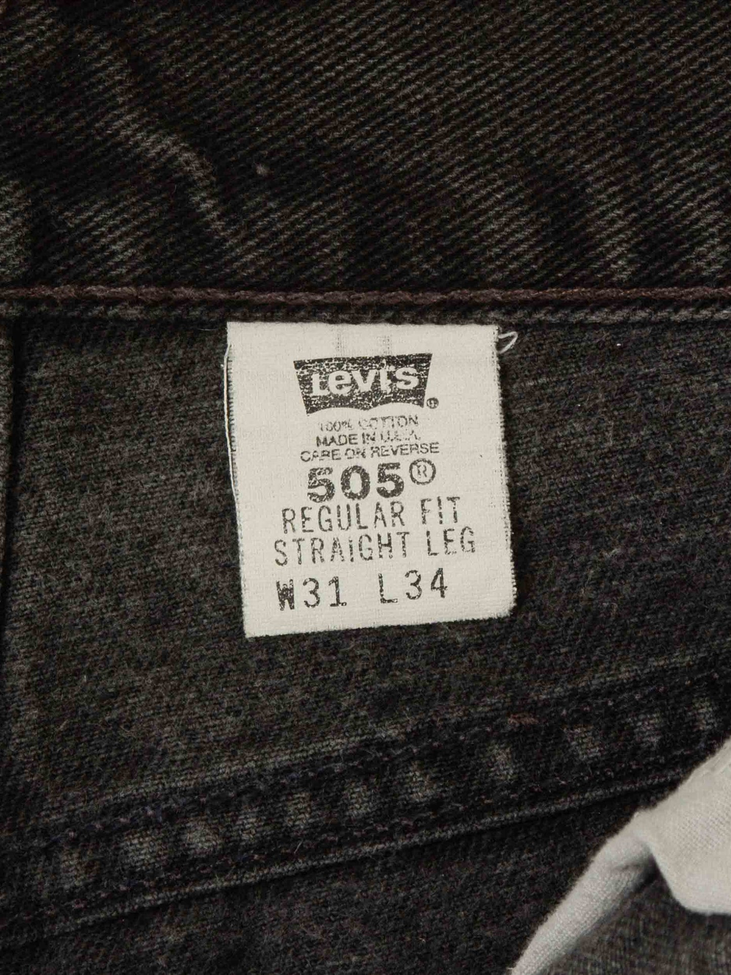 Vtg 1990s Black Levi's 505 Jeans – Made in USA (30x33)