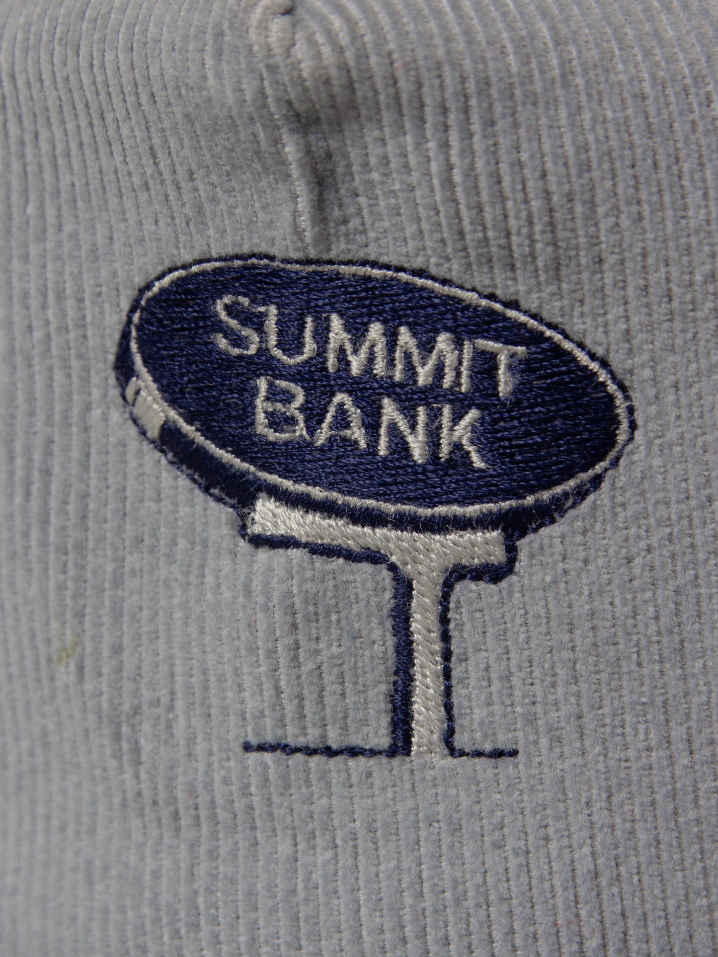 Vtg 1990s Summit Bank Corduroy Cap - Made in USA (OS)