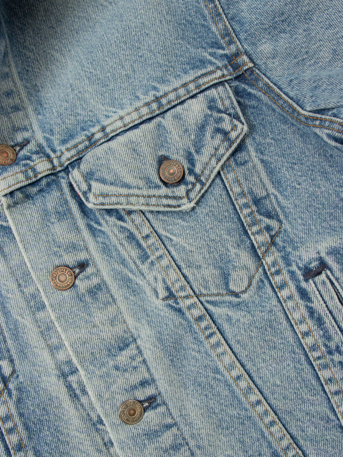 Vtg 1980s Levi's Denim Trucker Jacket (S)
