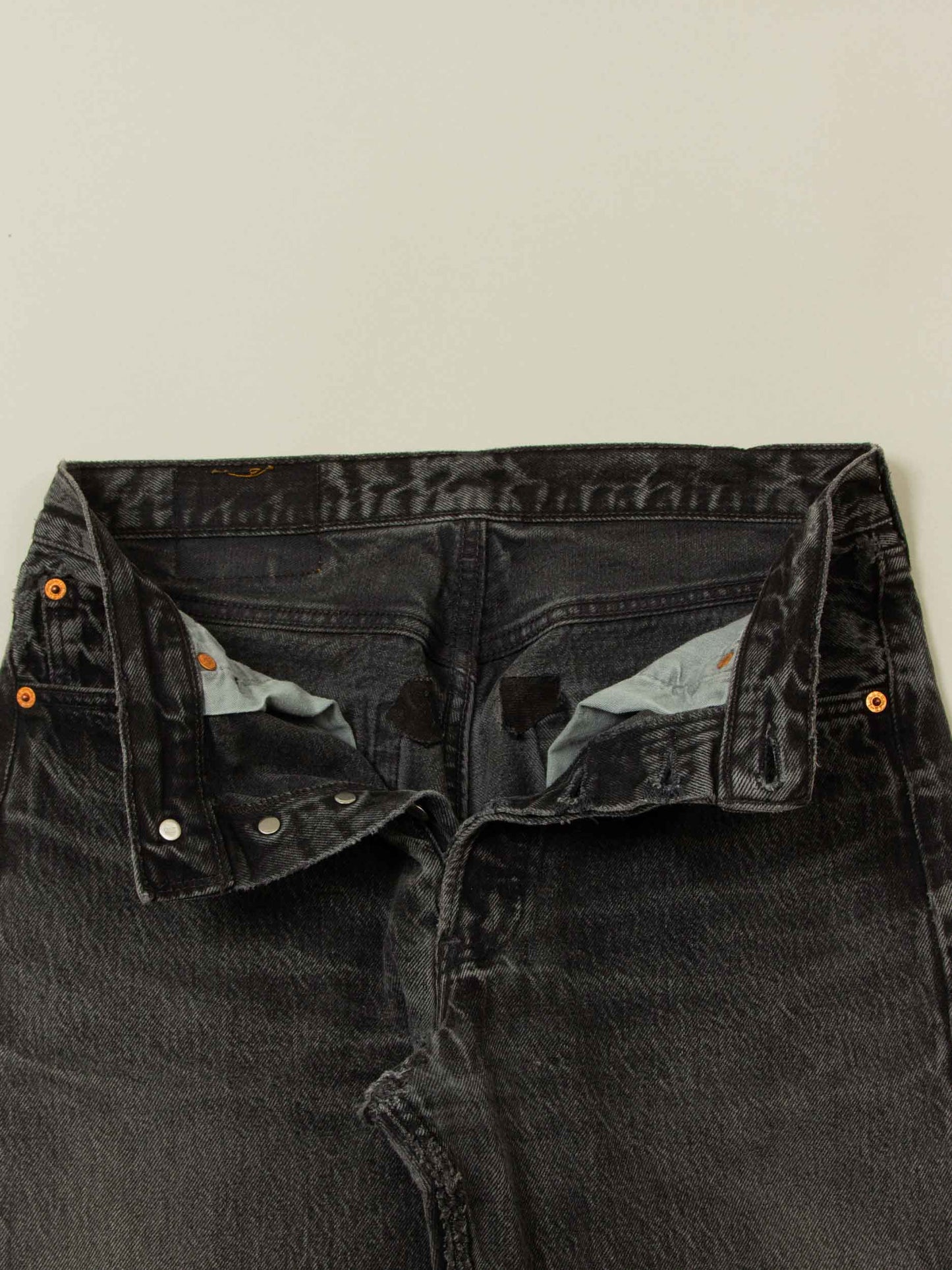 Vtg 1990s Black Levi's 501 Jeans – Made in France (30x34)
