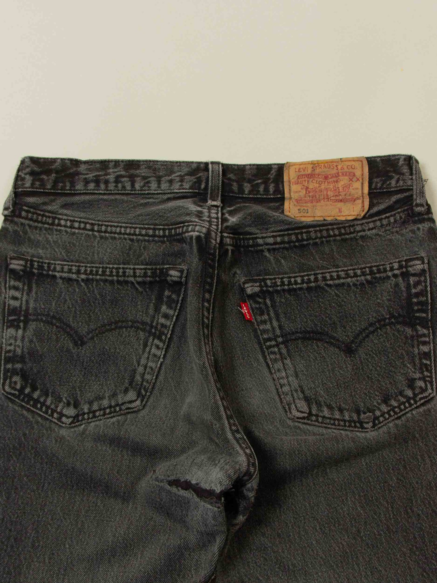 Vtg 1990s Black Levi's 501 Jeans – Made in France (30x34)
