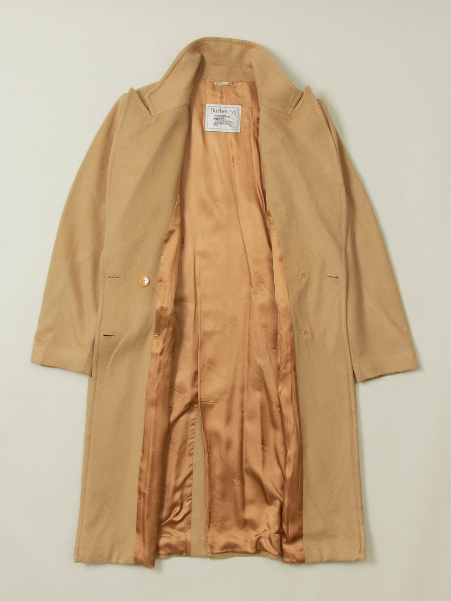Vtg 1980s Burberry Wool Coat - Made in Spain (Women's L)
