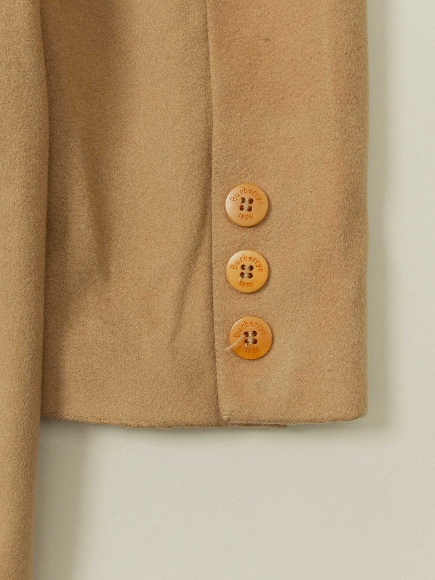 Vtg 1980s Burberry Wool Coat - Made in Spain (Women's L)