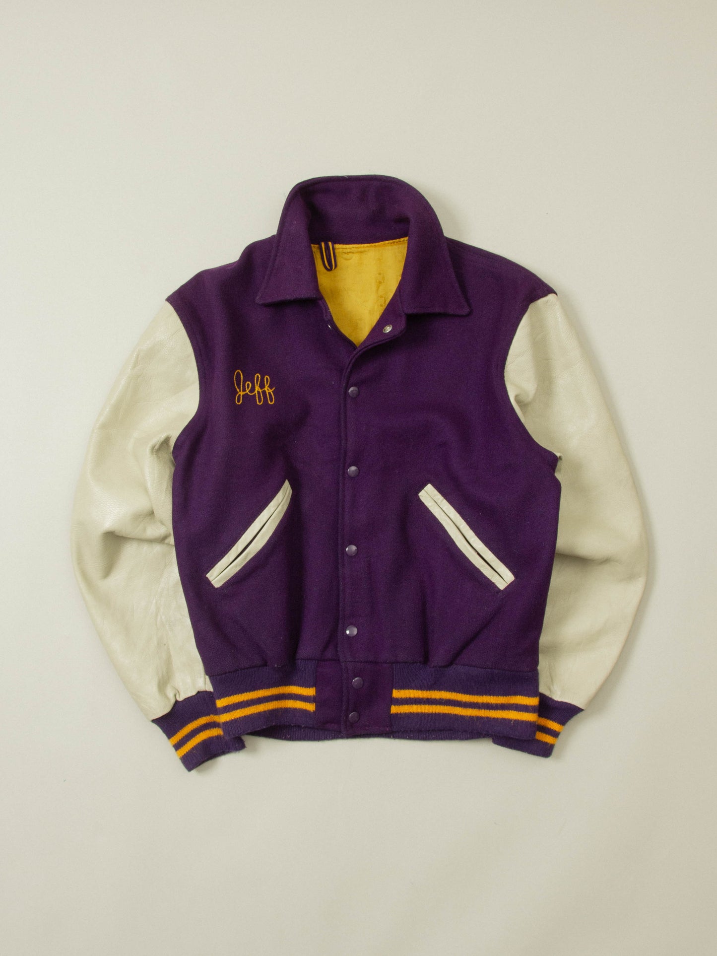 Vtg 1960s 'Denmark Vikings' Varsity Jacket - Made in USA (M)