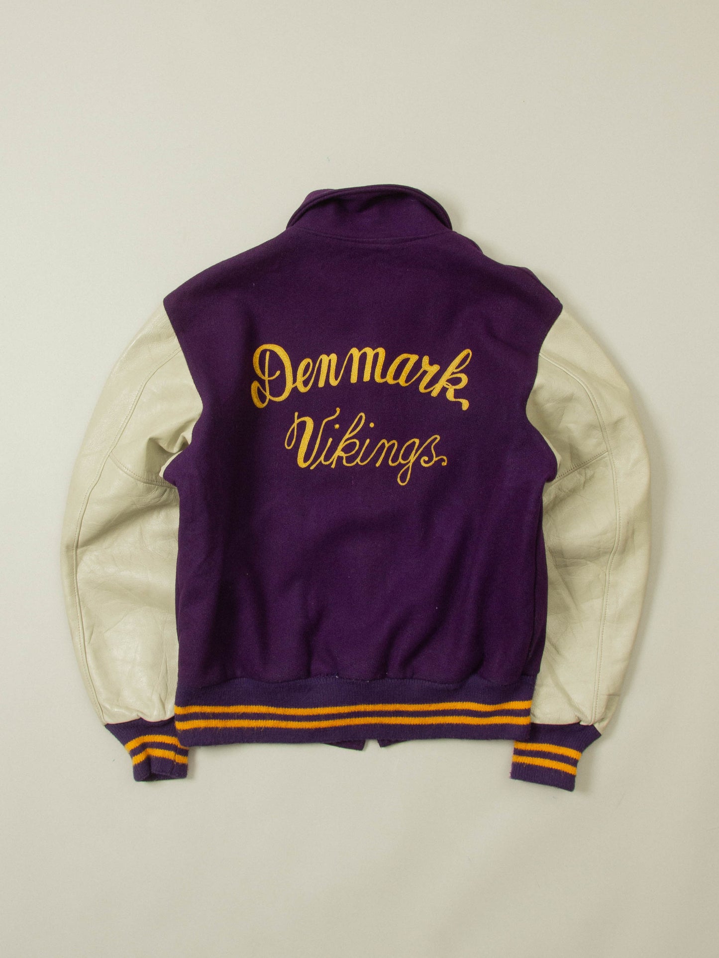 Vtg 1960s 'Denmark Vikings' Varsity Jacket - Made in USA (M)