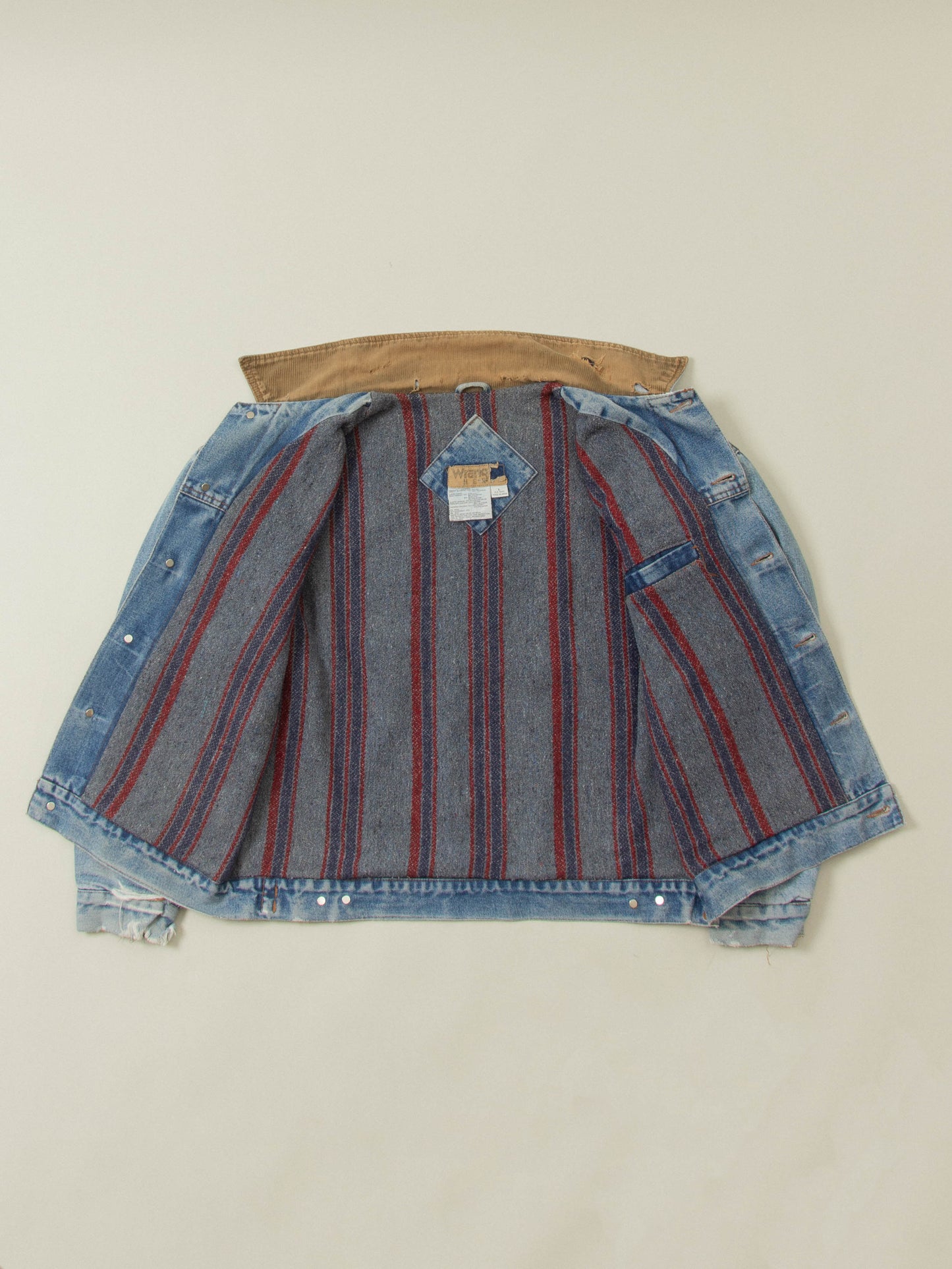 Vtg 1990s Lined Wrangler Denim Jacket (L)