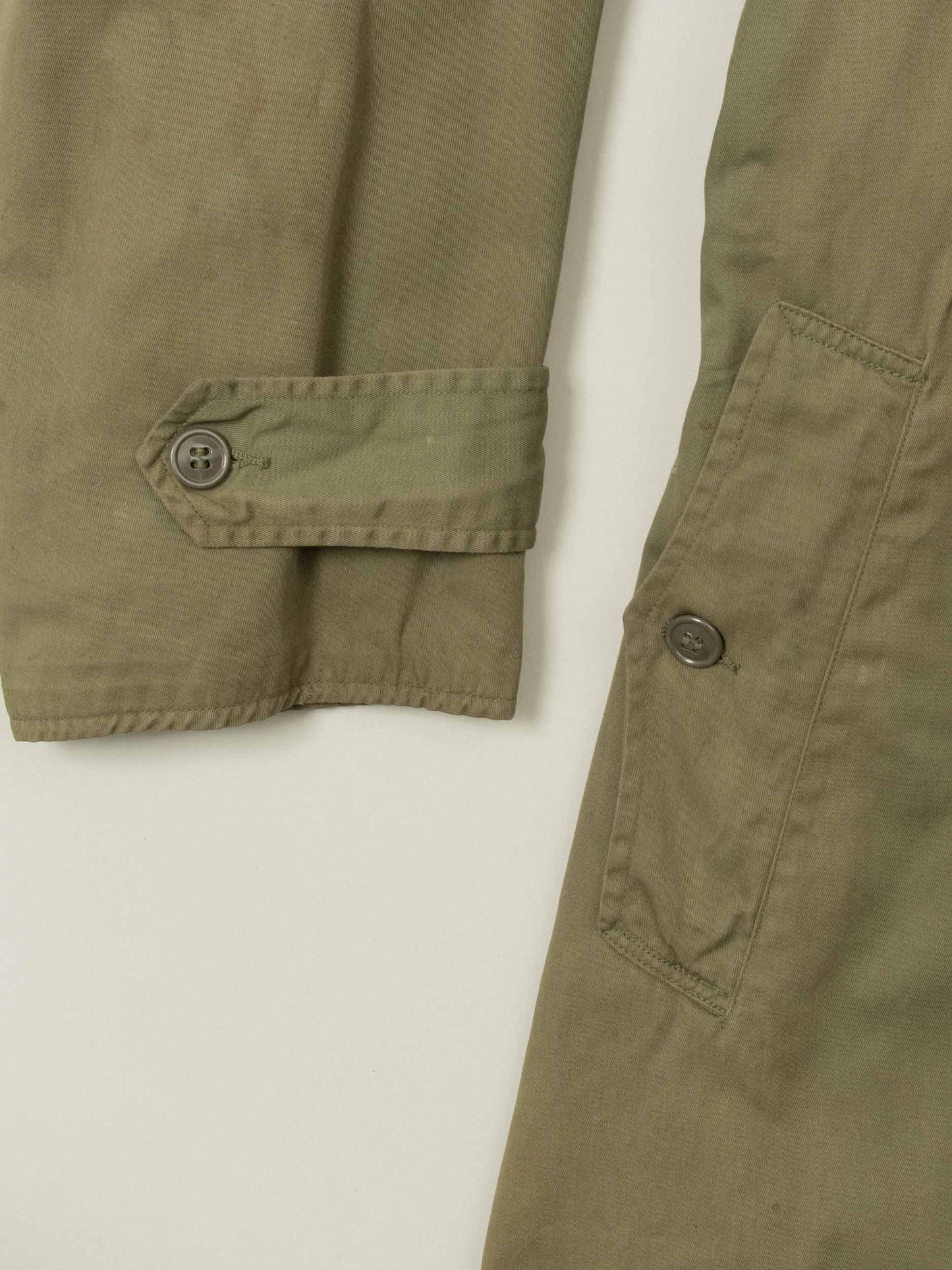 Vtg 1950s US Army Trench Coat w/ Removable Liner (S-Short)