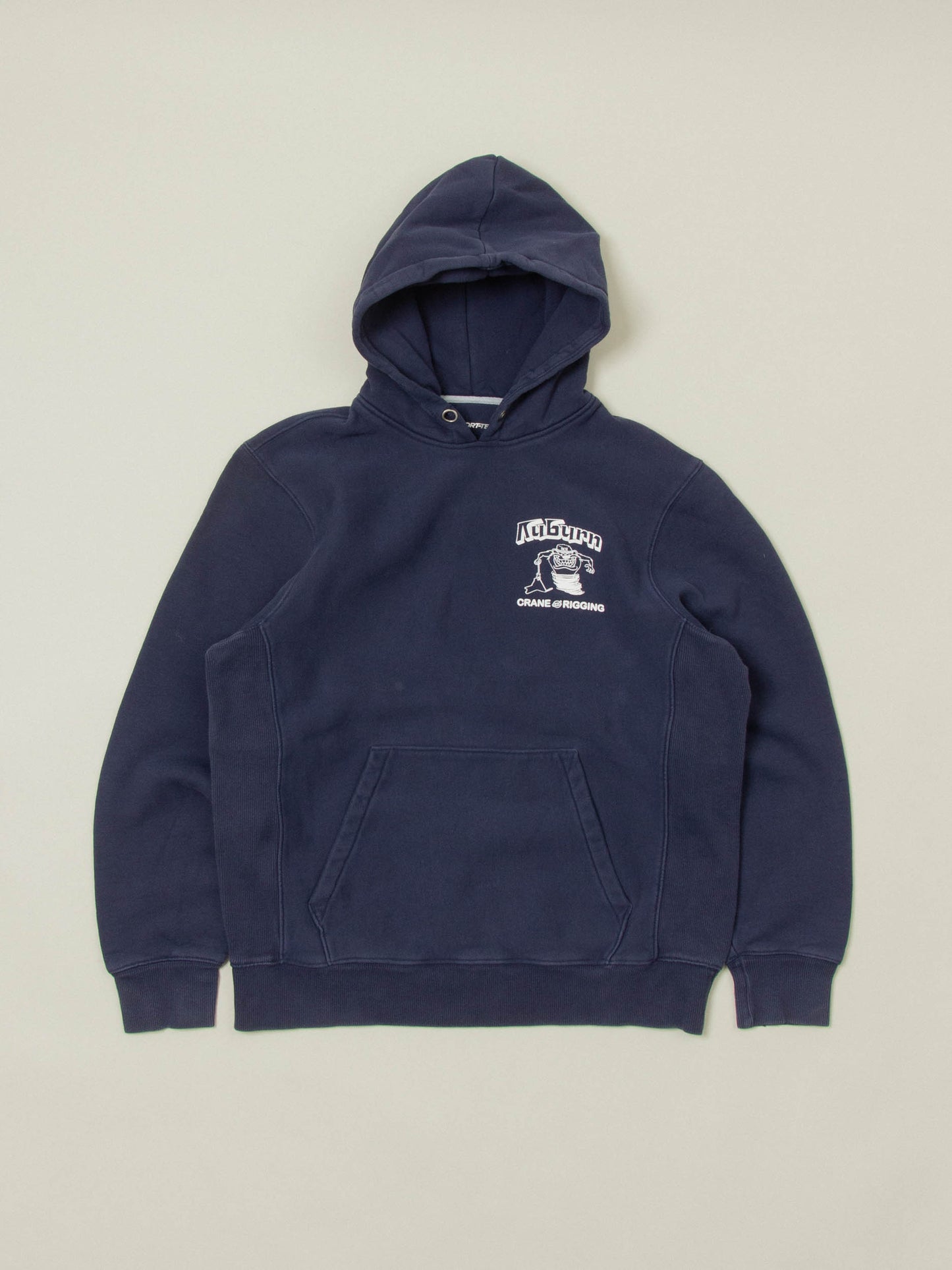 2000s 'Auburn Crane and Rigging' Heavyweight Hoodie (L)