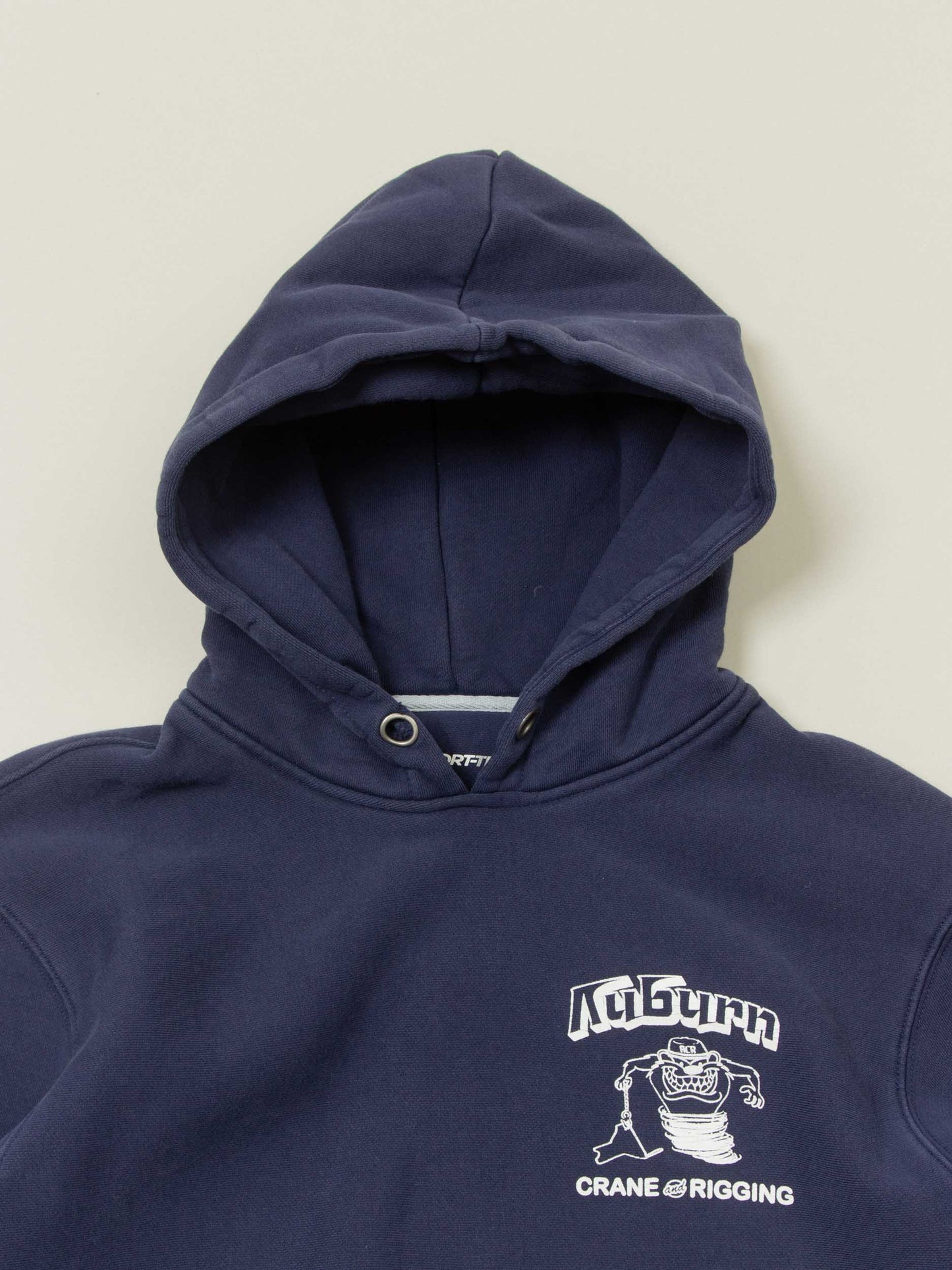 2000s 'Auburn Crane and Rigging' Heavyweight Hoodie (L)