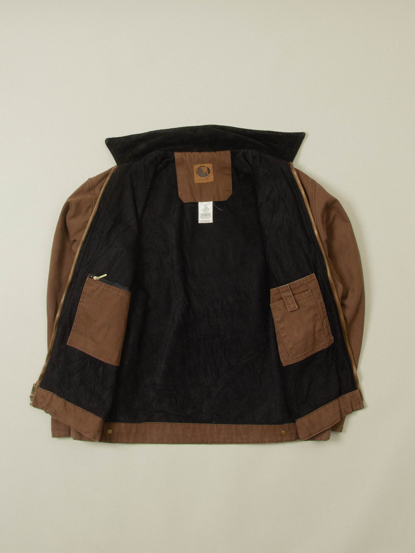 Vtg Brown Canvas Workwear Jacket (M)