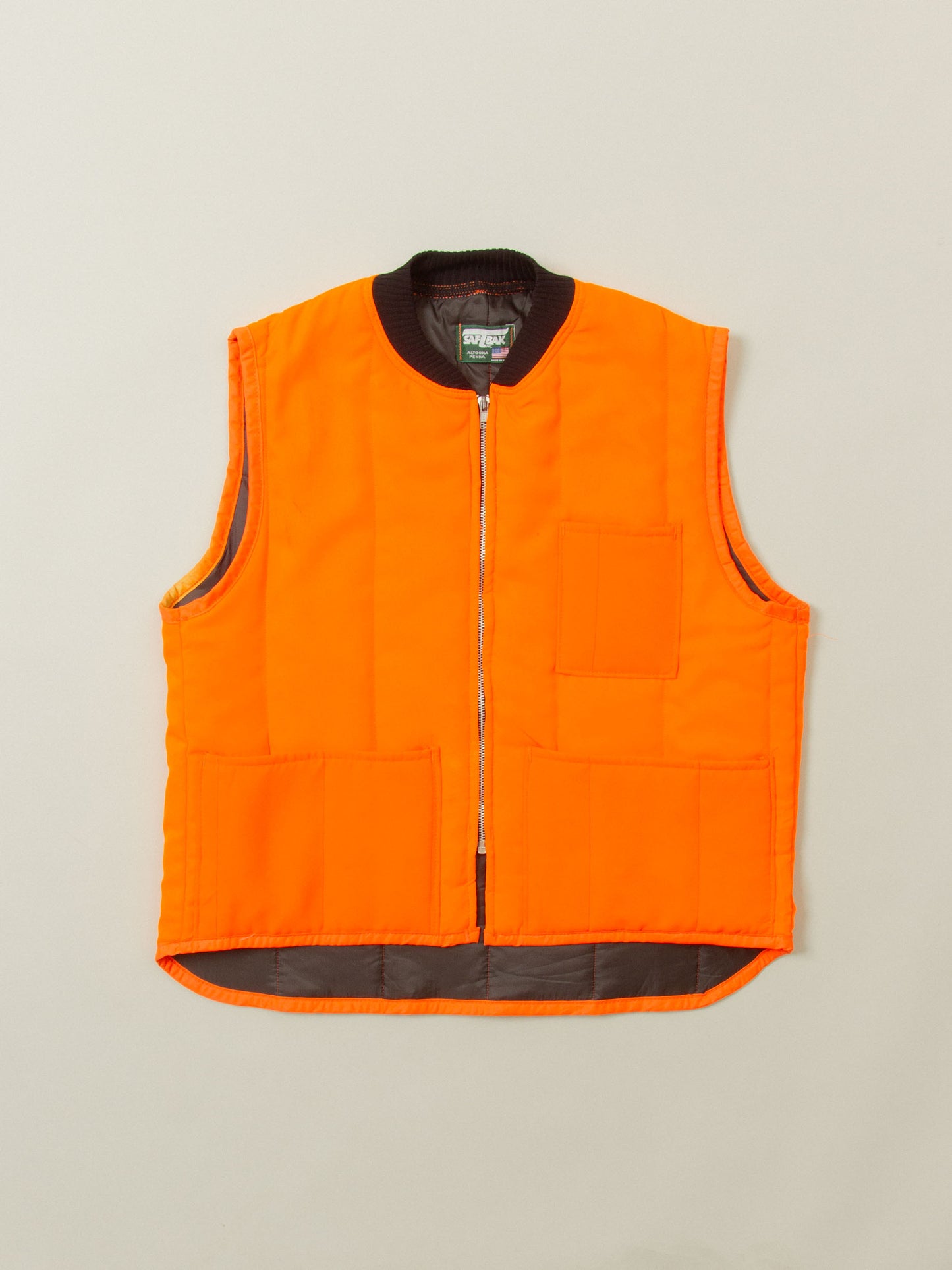 Vtg 1980s Saftbak Hunting Vest - Made in USA (L)