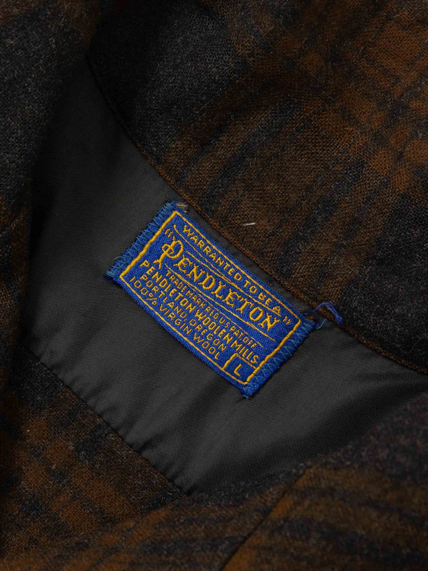 Vtg 1960s Pendleton Plaid Wool Shirt – Made in USA (XL)
