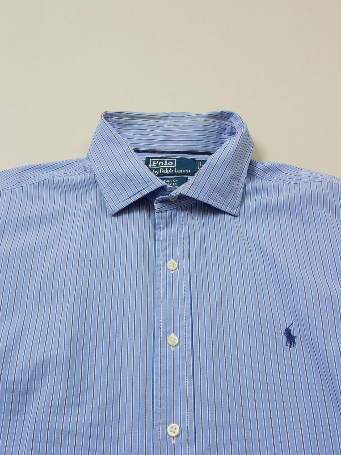 Vtg 1990s Striped Ralph Lauren Shirt (XL)
