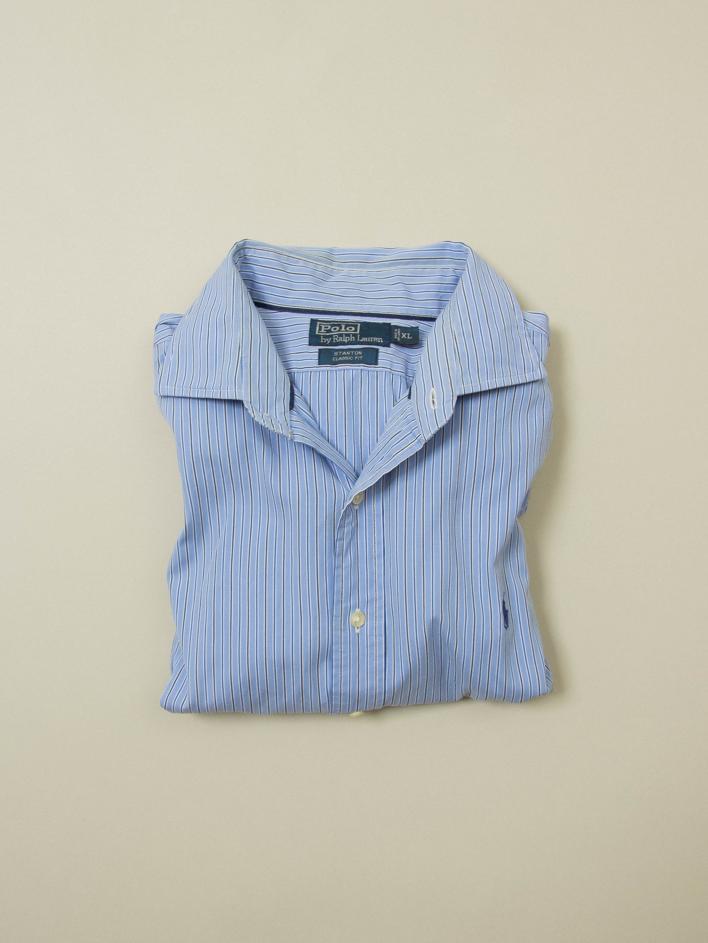 Vtg 1990s Striped Ralph Lauren Shirt (XL)