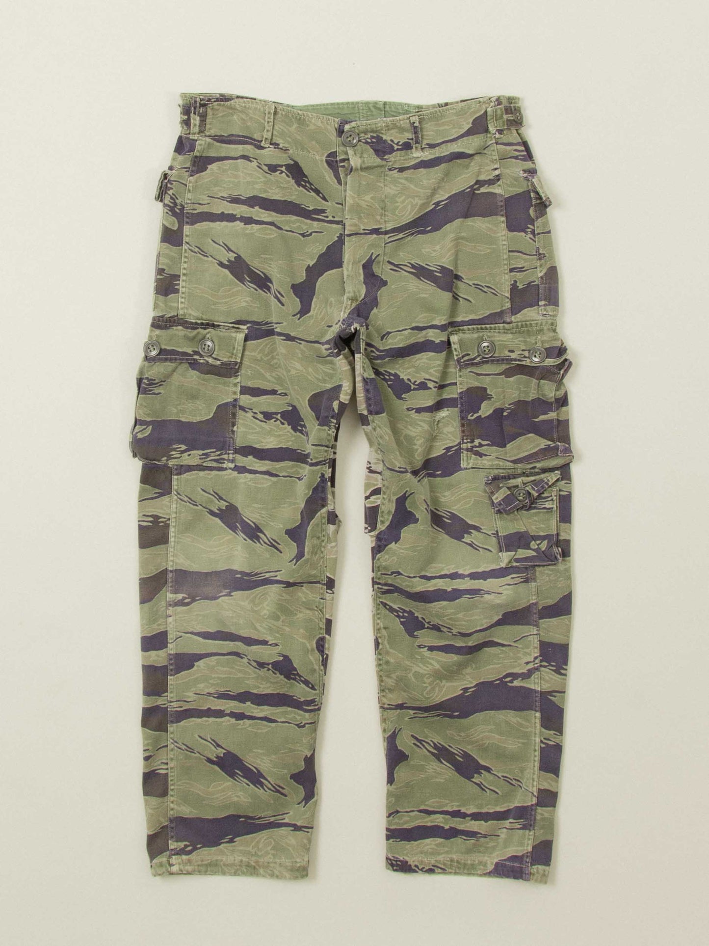 Vtg Rare 1960s US Army Tiger Stripe Camo Trousers (32x28)