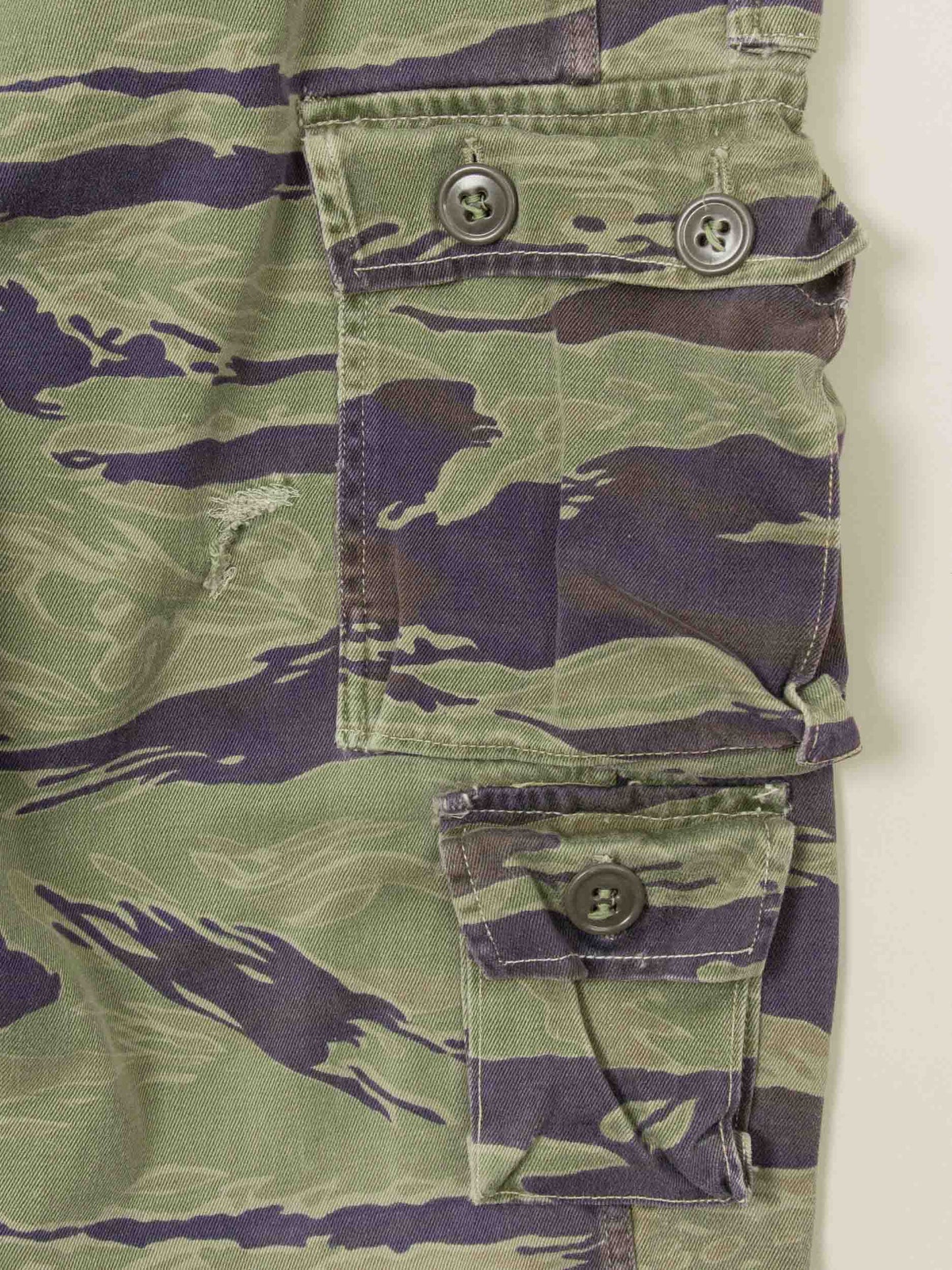 Vtg Rare 1960s US Army Tiger Stripe Camo Trousers (32x28)
