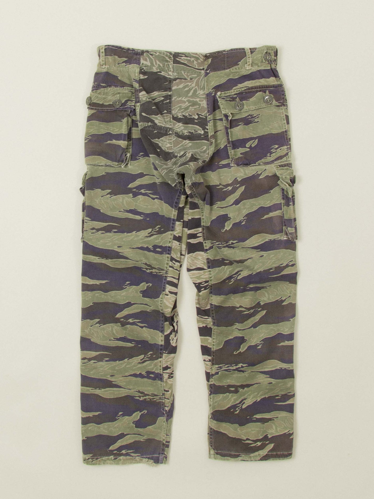Vtg Rare 1960s US Army Tiger Stripe Camo Trousers (32x28)
