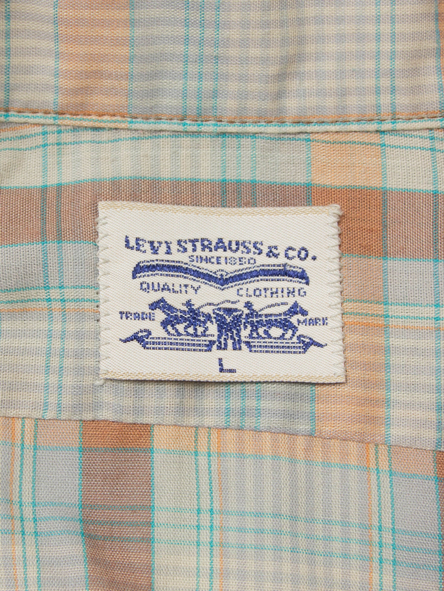 Vtg 1970s Levi's Western Shirt - Made in USA (M/L)