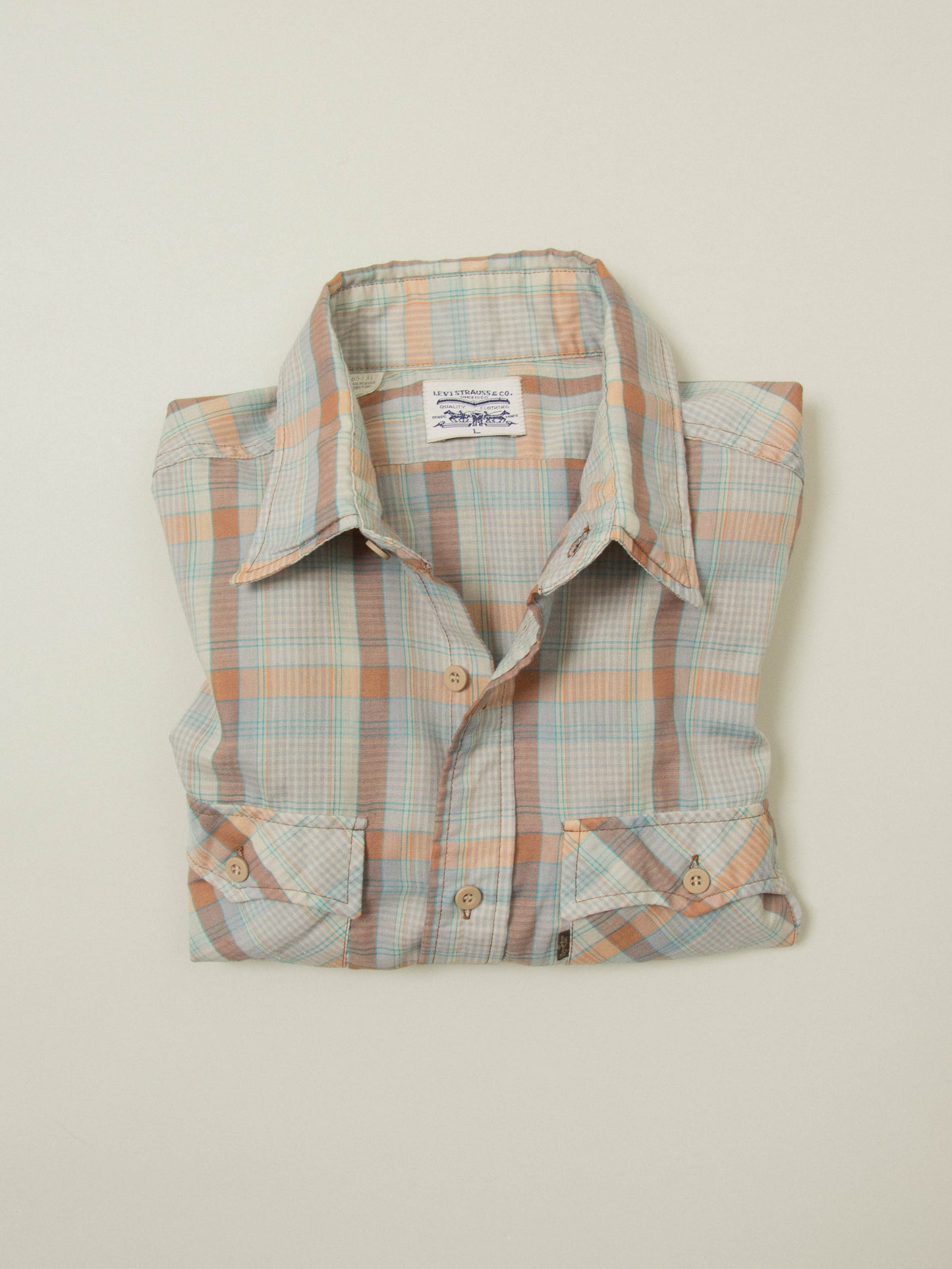 Vtg 1970s Levi's Western Shirt - Made in USA (M/L)