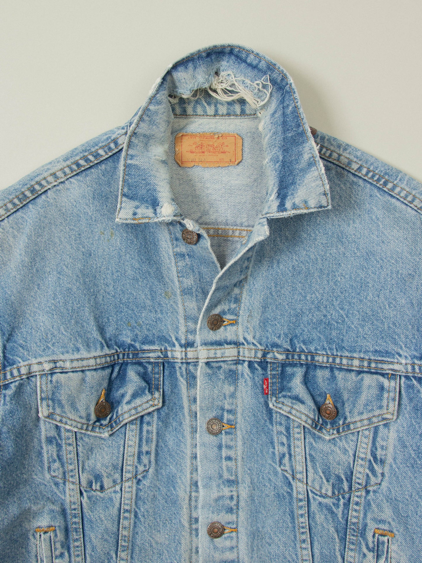 Vtg 1980s Levi's Trucker Denim Jacket - Made in USA (S)