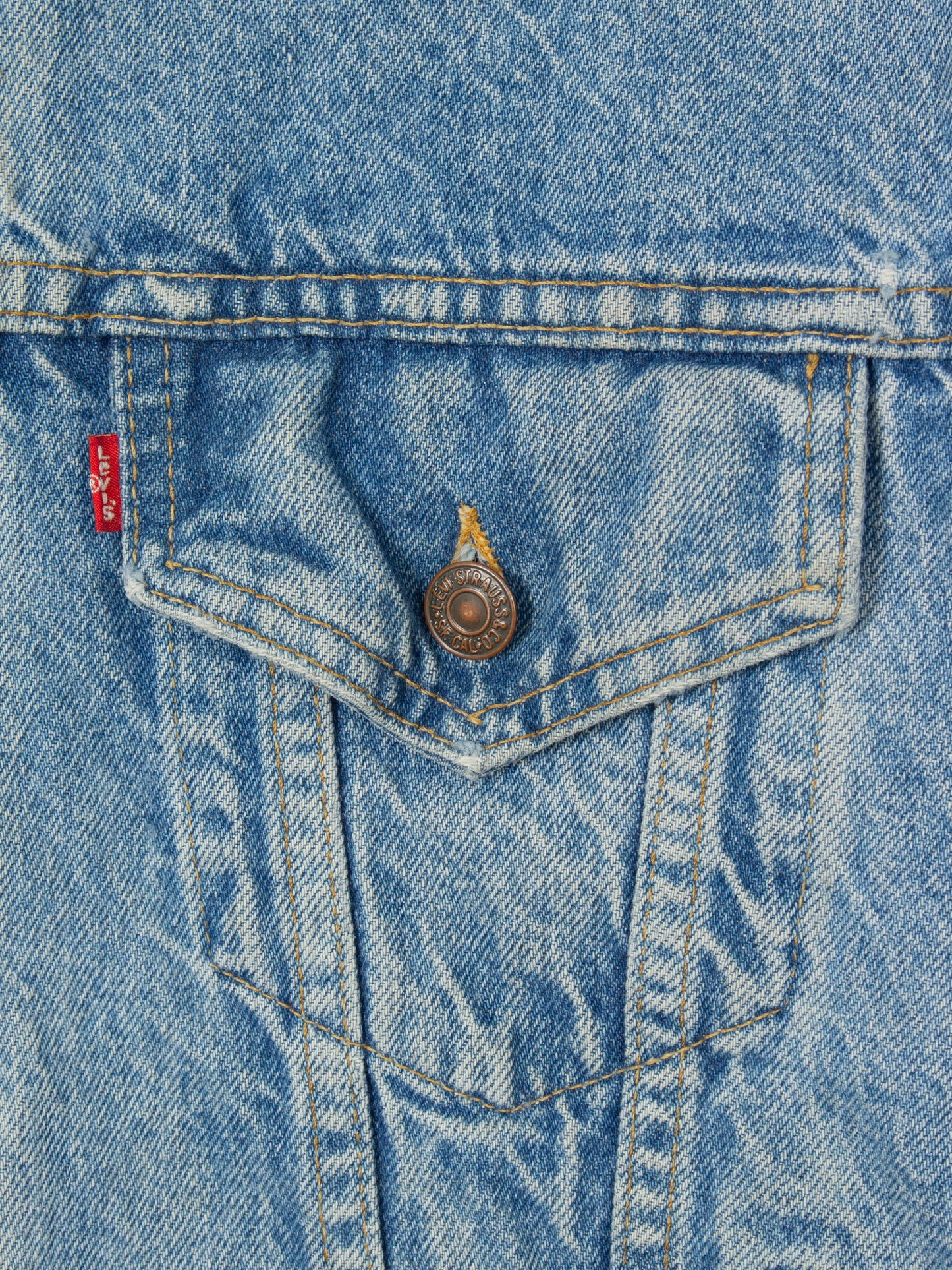 Vtg 1980s Levi's Trucker Denim Jacket - Made in USA (S)