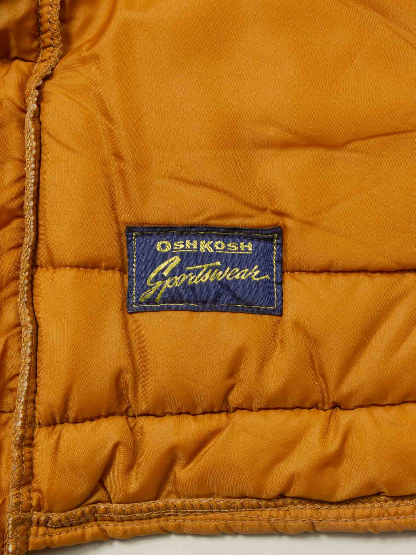 Vtg 1970s OshKosh Quilted Sports Vest (M)