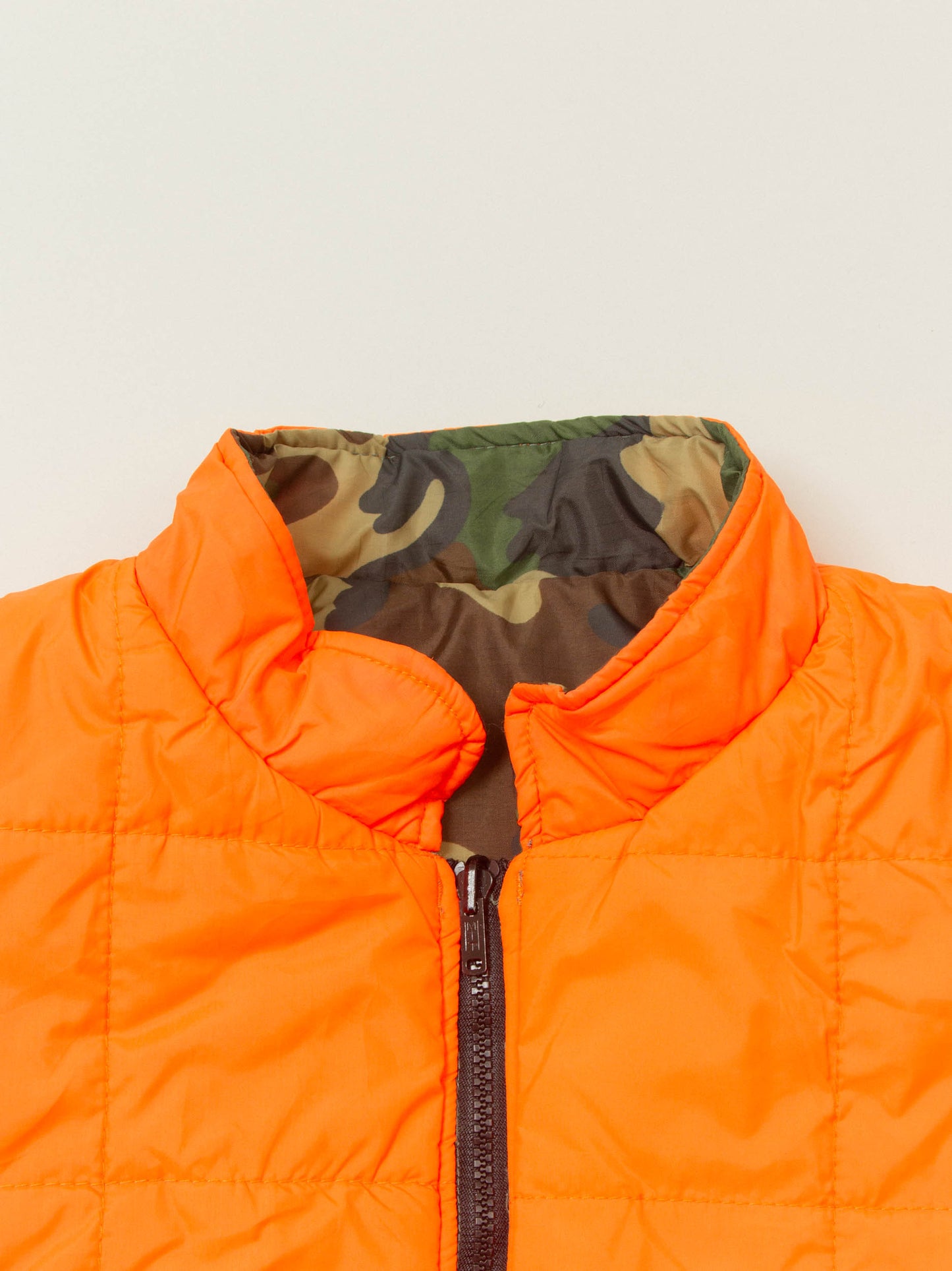 Vtg 1980s Reversible Woodland Camo Hunting Vest (L)